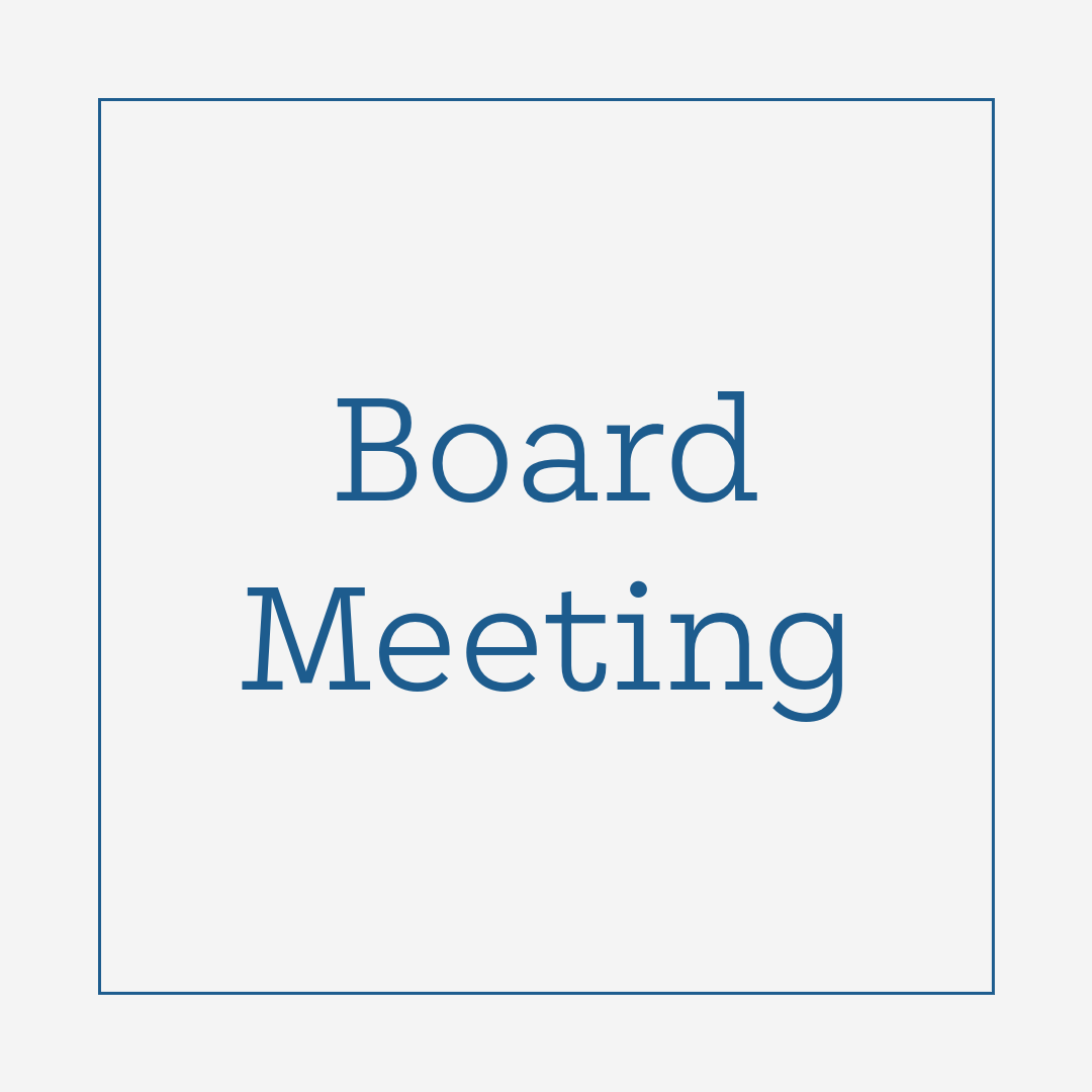 October Board Meeting