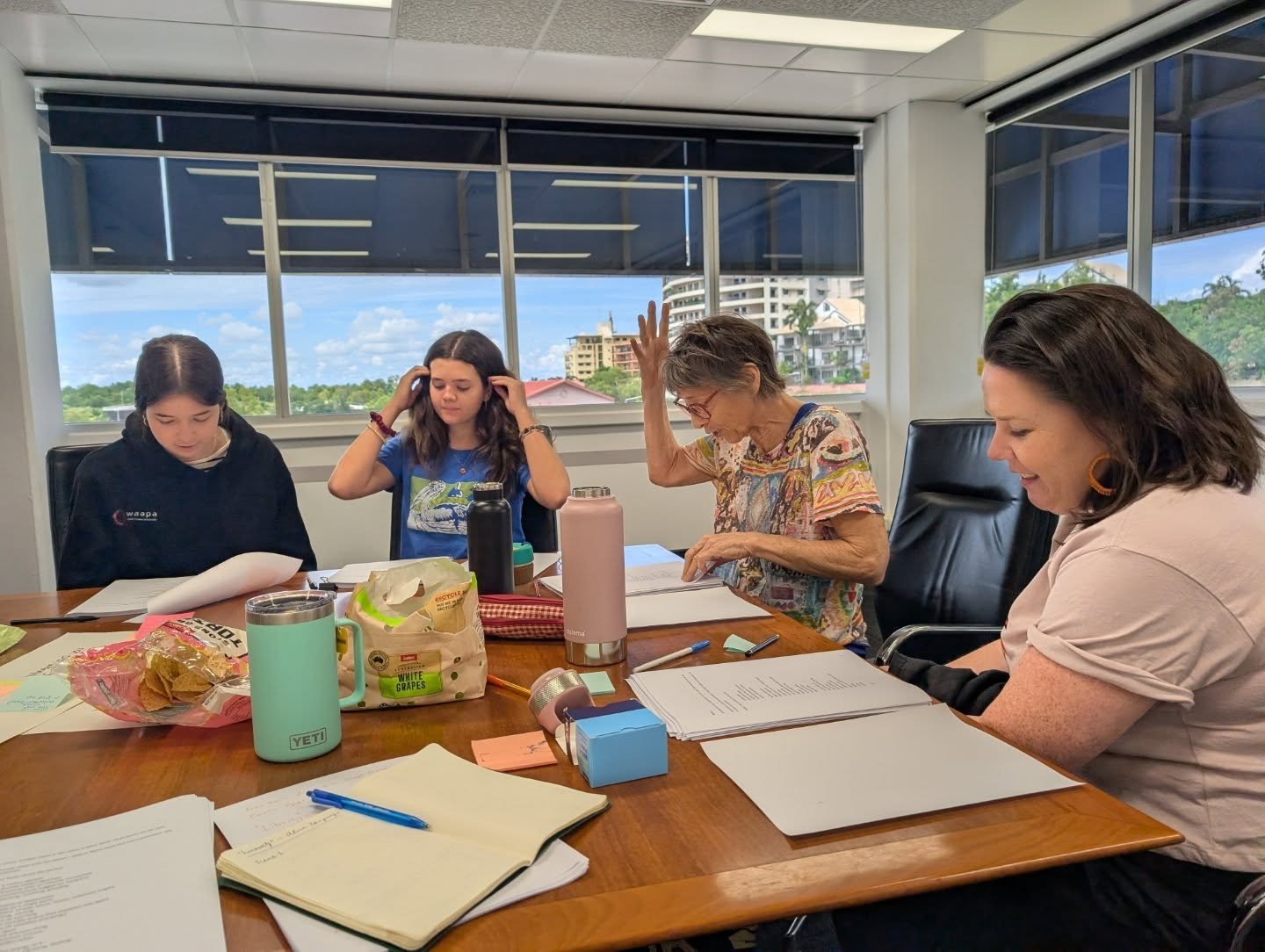 Having a ball developing Life is Swift this week - a new (AND NEARLY FINISHED) play by Ciella Williams about teen friendships. 

Thanks to @creative.australia @ntgovernment through Arts NT, @corrugatedironyoutharts and @tracksdance for supporting the