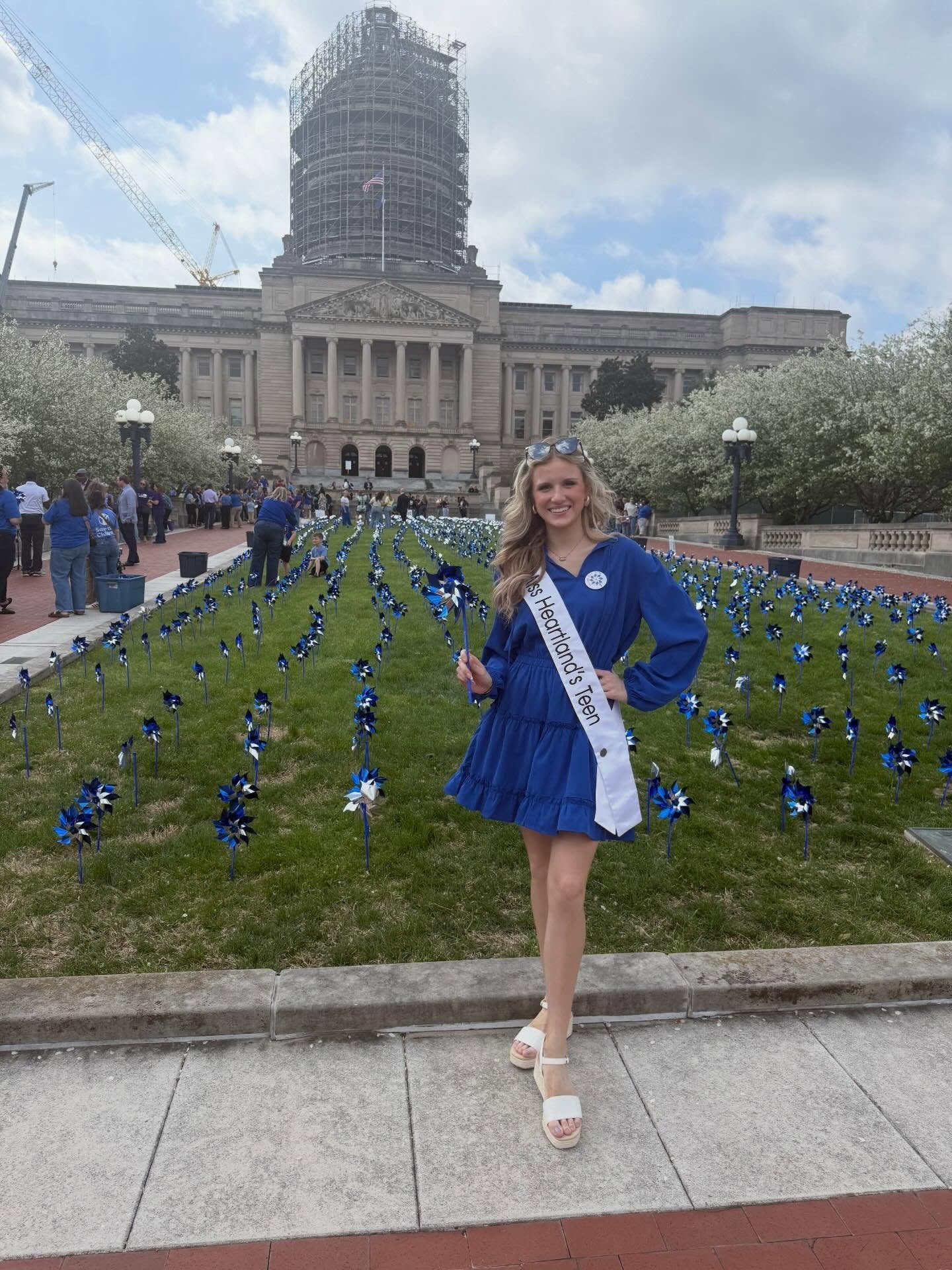 March 31 pinwheel planting with Prevent Child Abuse Kentucky