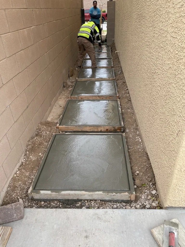 Stepping stones formed 2/3