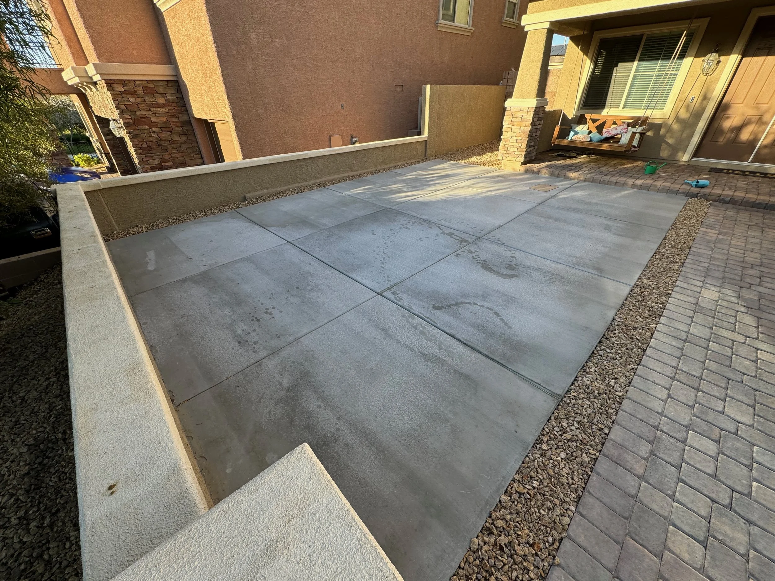 Front yard concrete slab 2/2