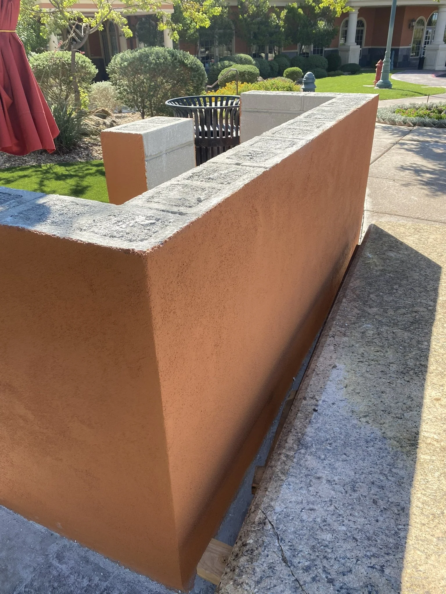 Grill finished with countertop missing