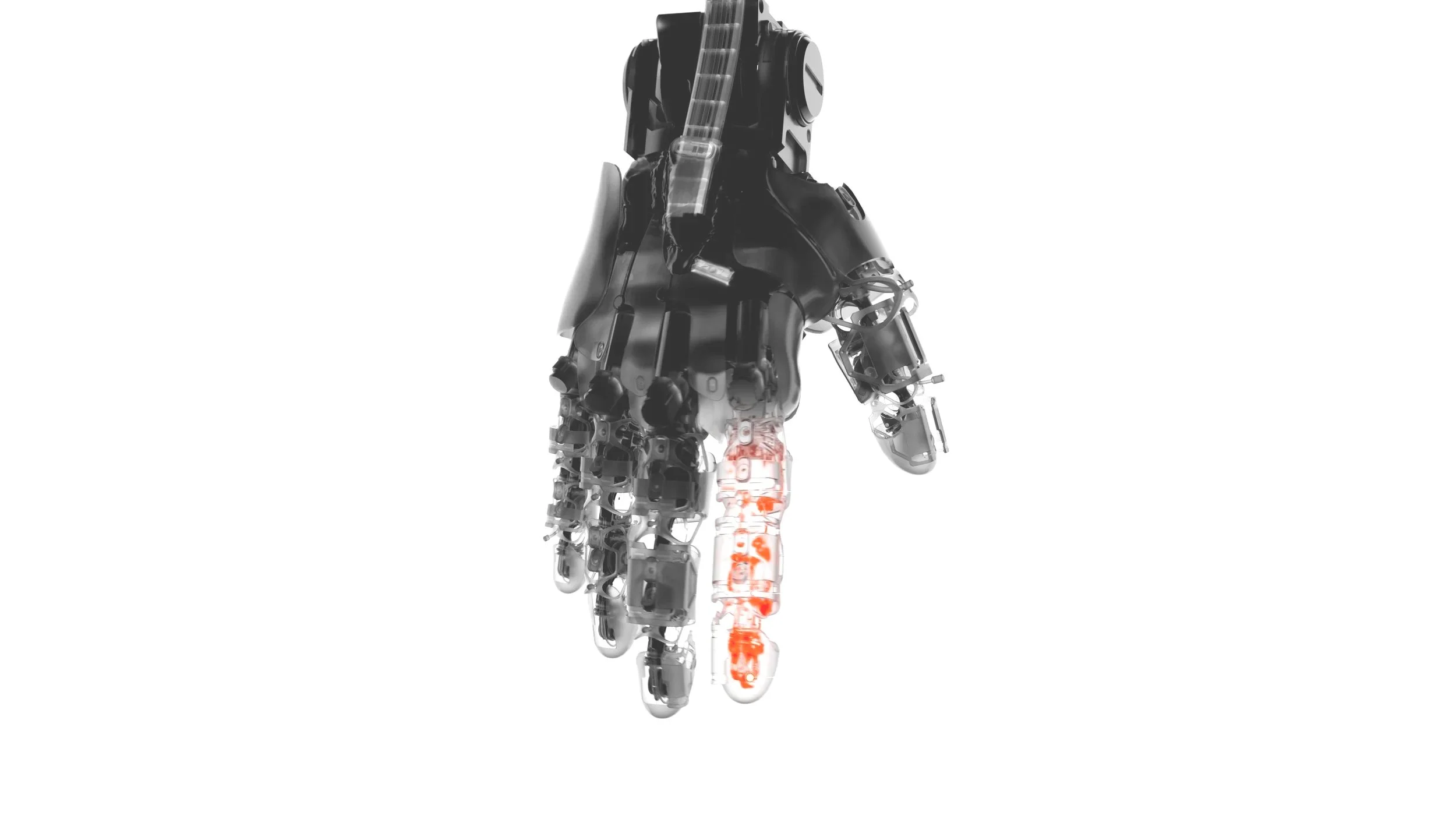 Robotic hand and physical AI hardware detail