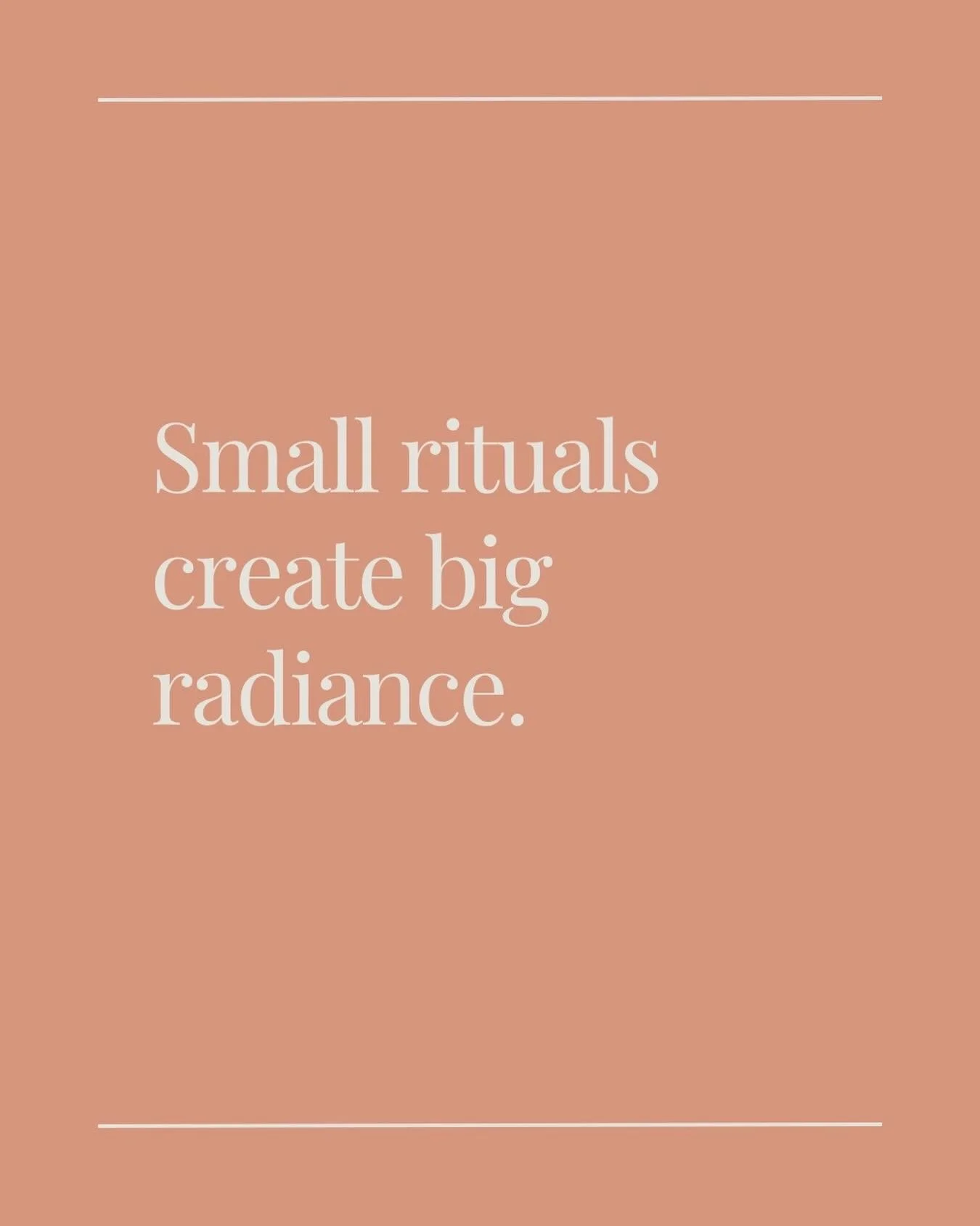 Not big changes, just tiny movements you repeat.

A glass of water first thing.
Five slow breaths.
Morning sun on your face.
A nourishing meal.
A skincare moment you enjoy.
A cup of tea instead of rushing.

The quiet choices that settle your gut, sof