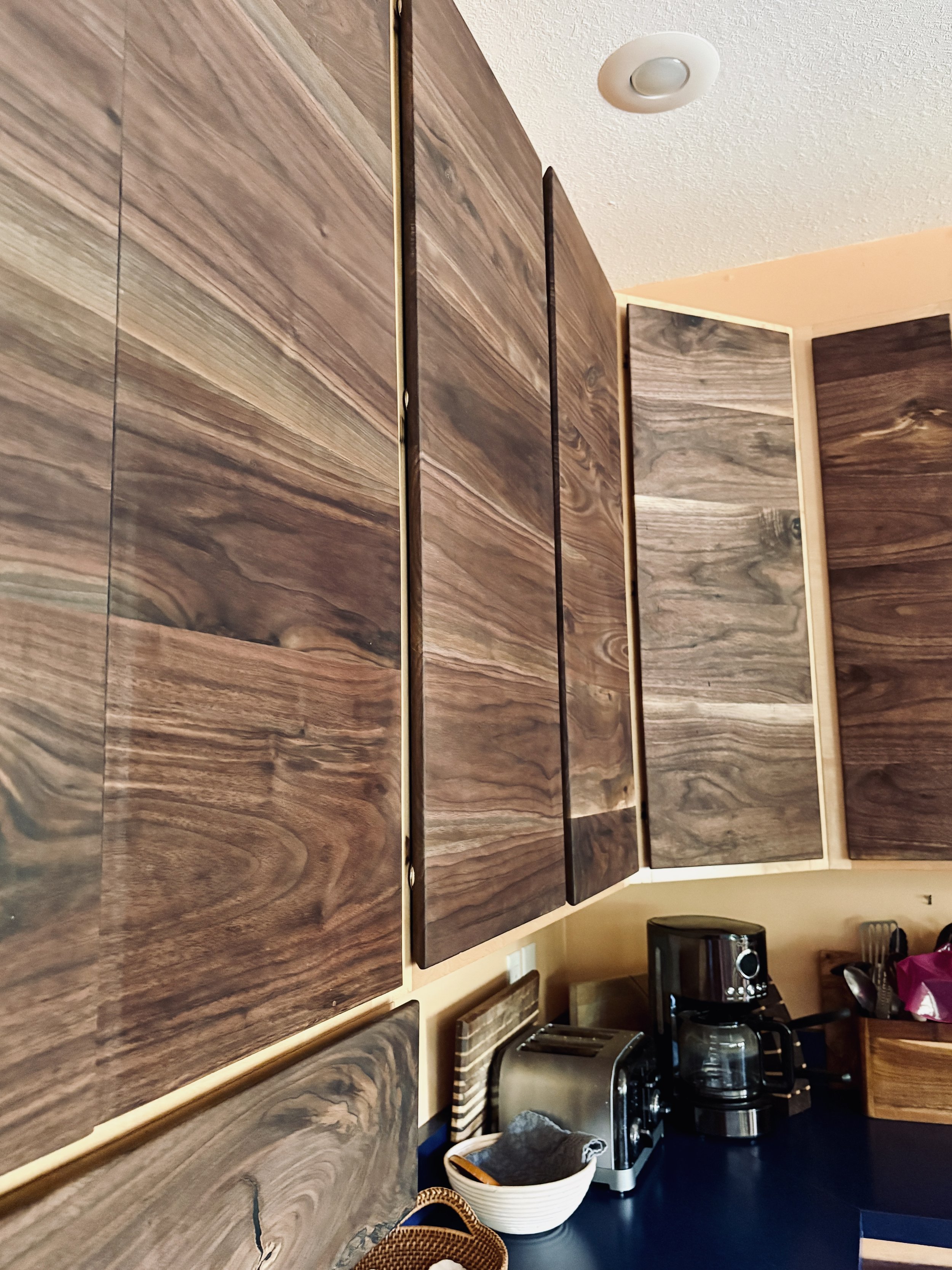 Walnut Cabinet Refacing