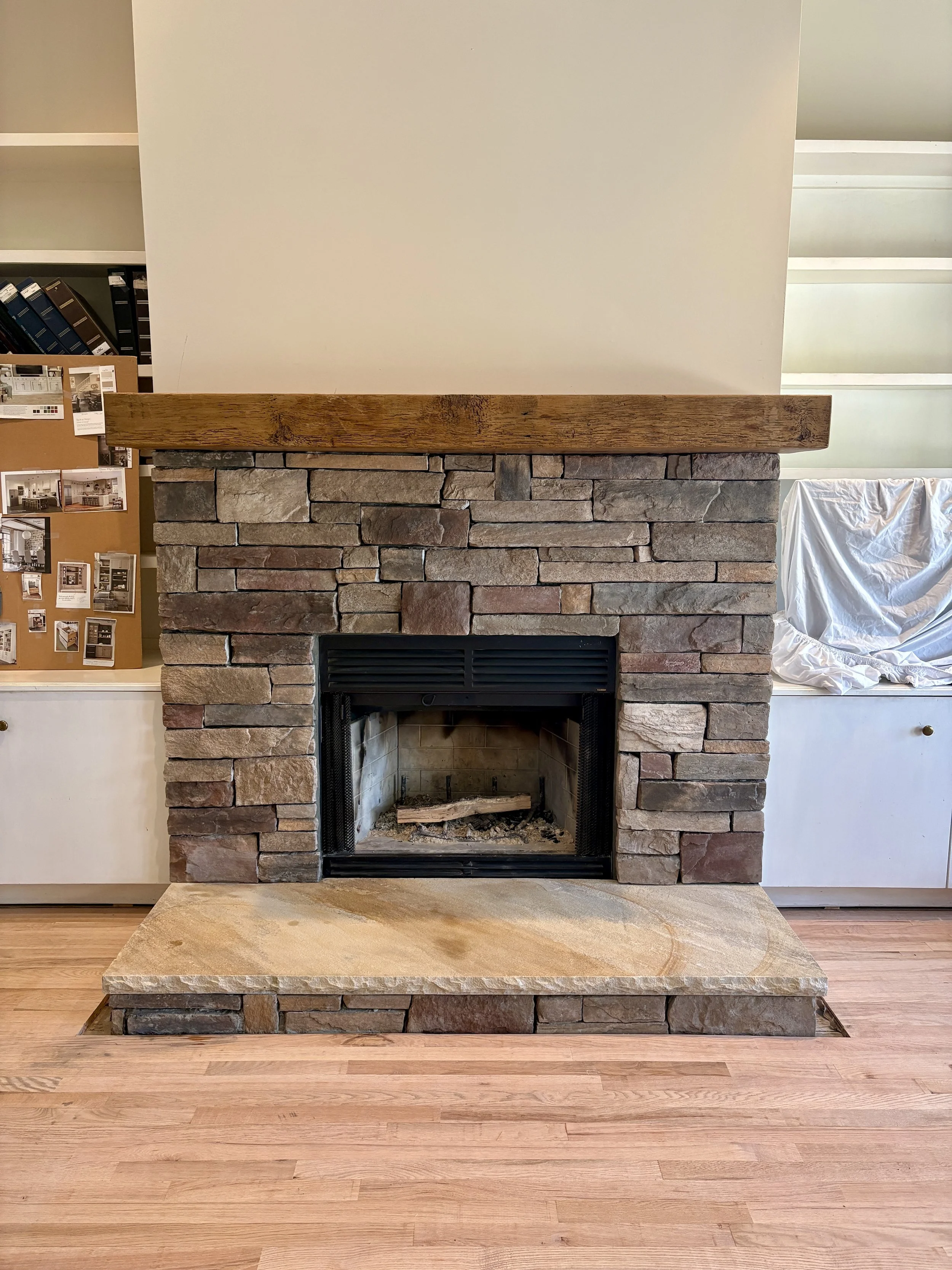 Cultured Stone Fireplace