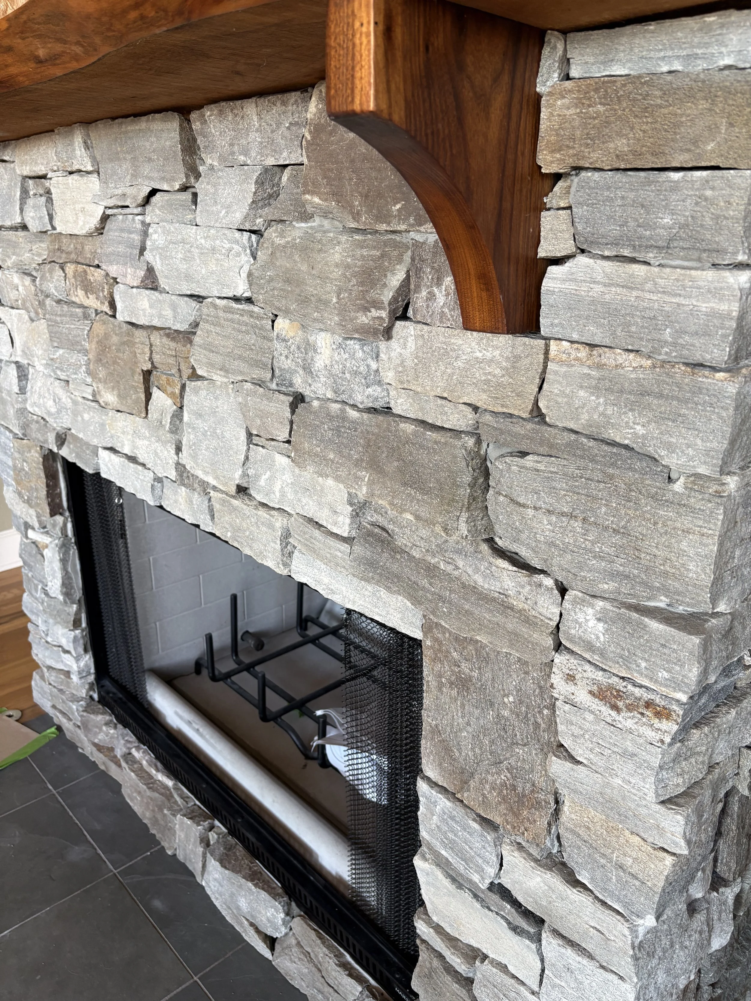Stone Fireplace