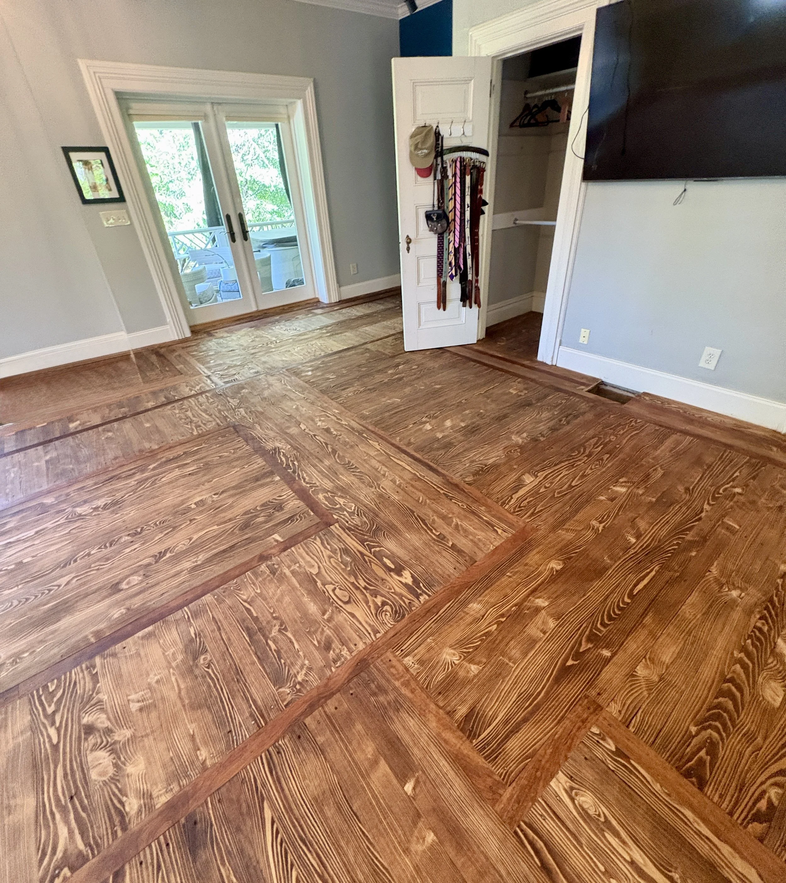 Hemlock and cherry floor
