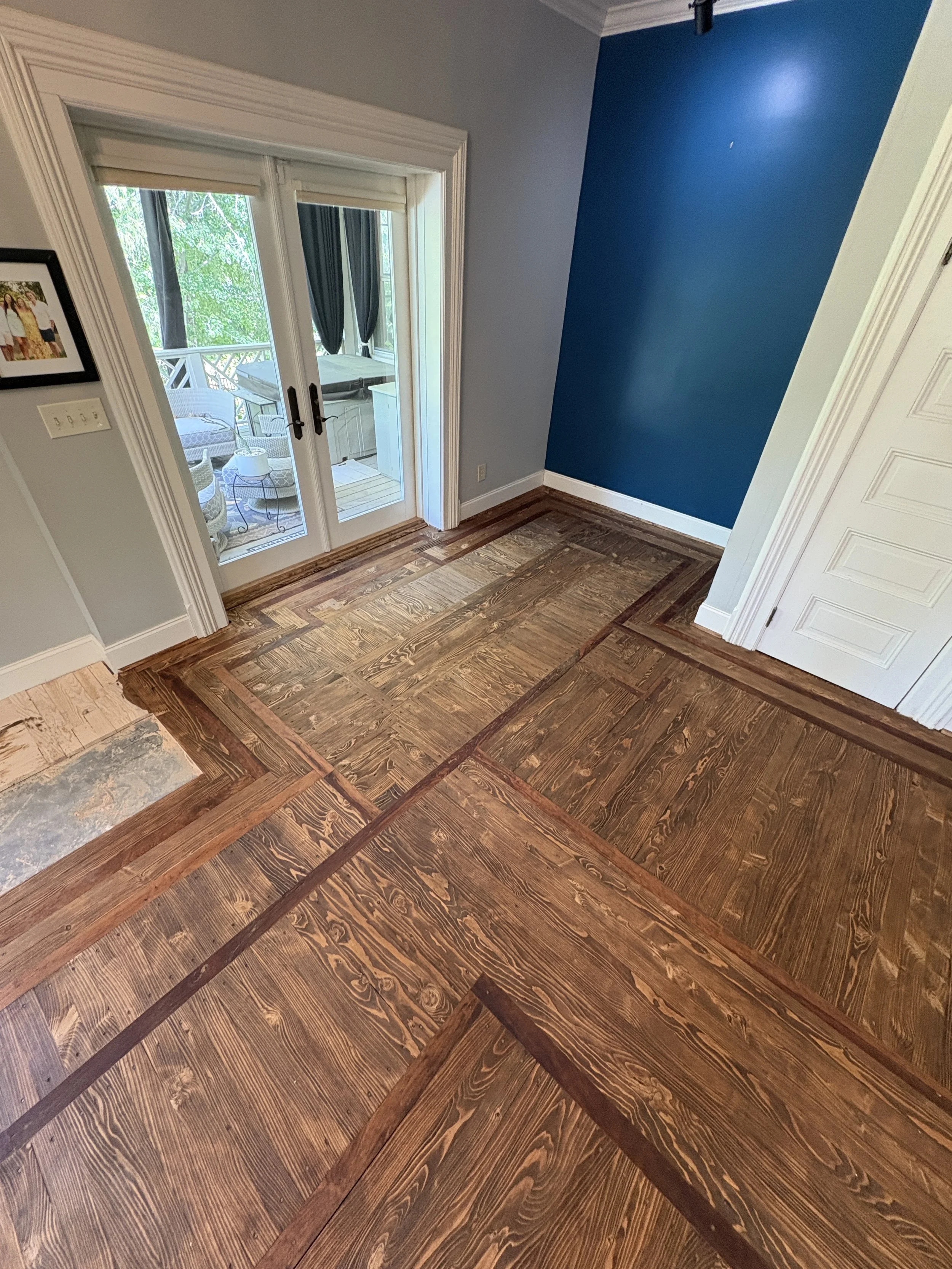 Hemlock and cherry floor