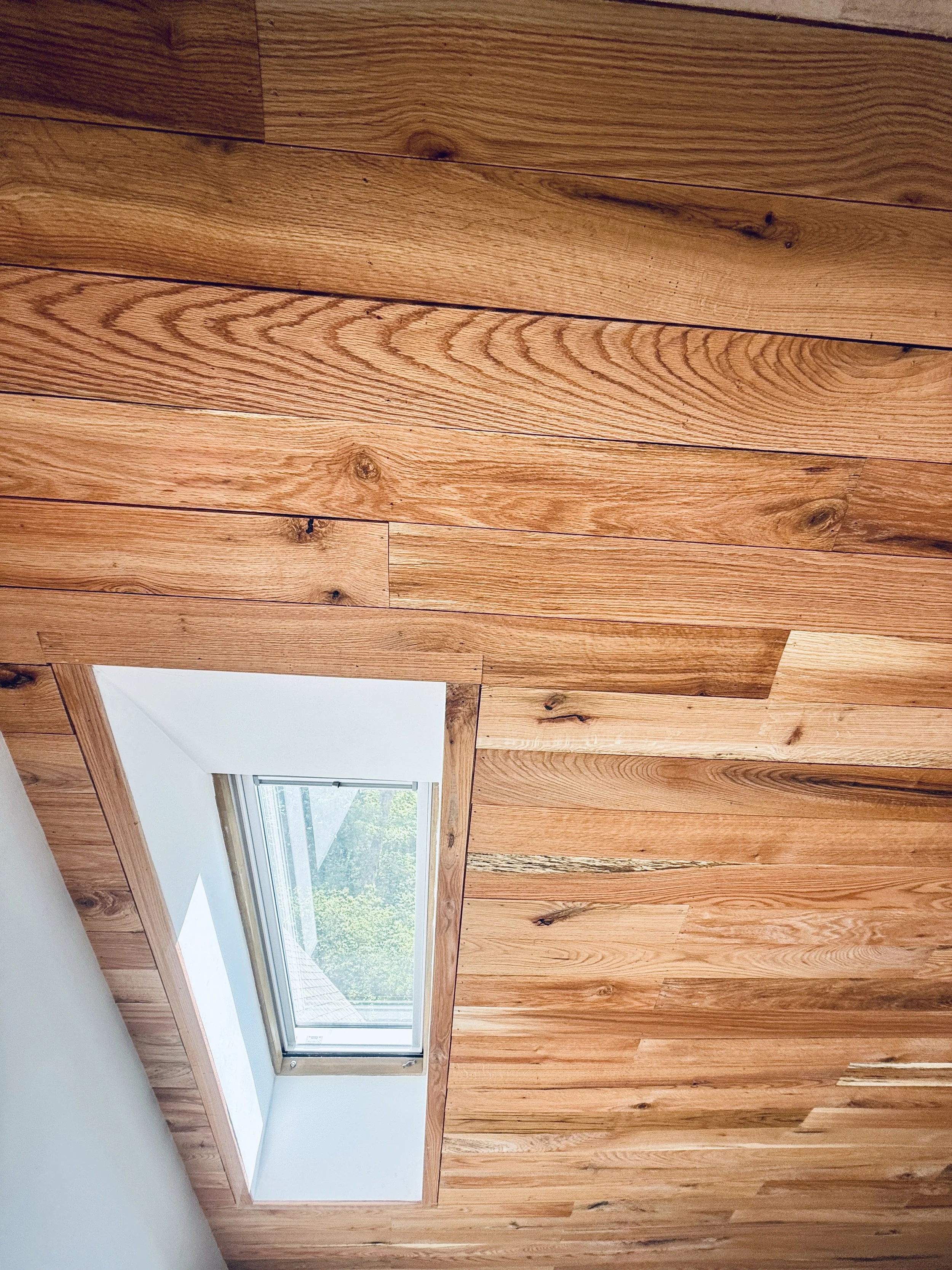 red oak ceiling
