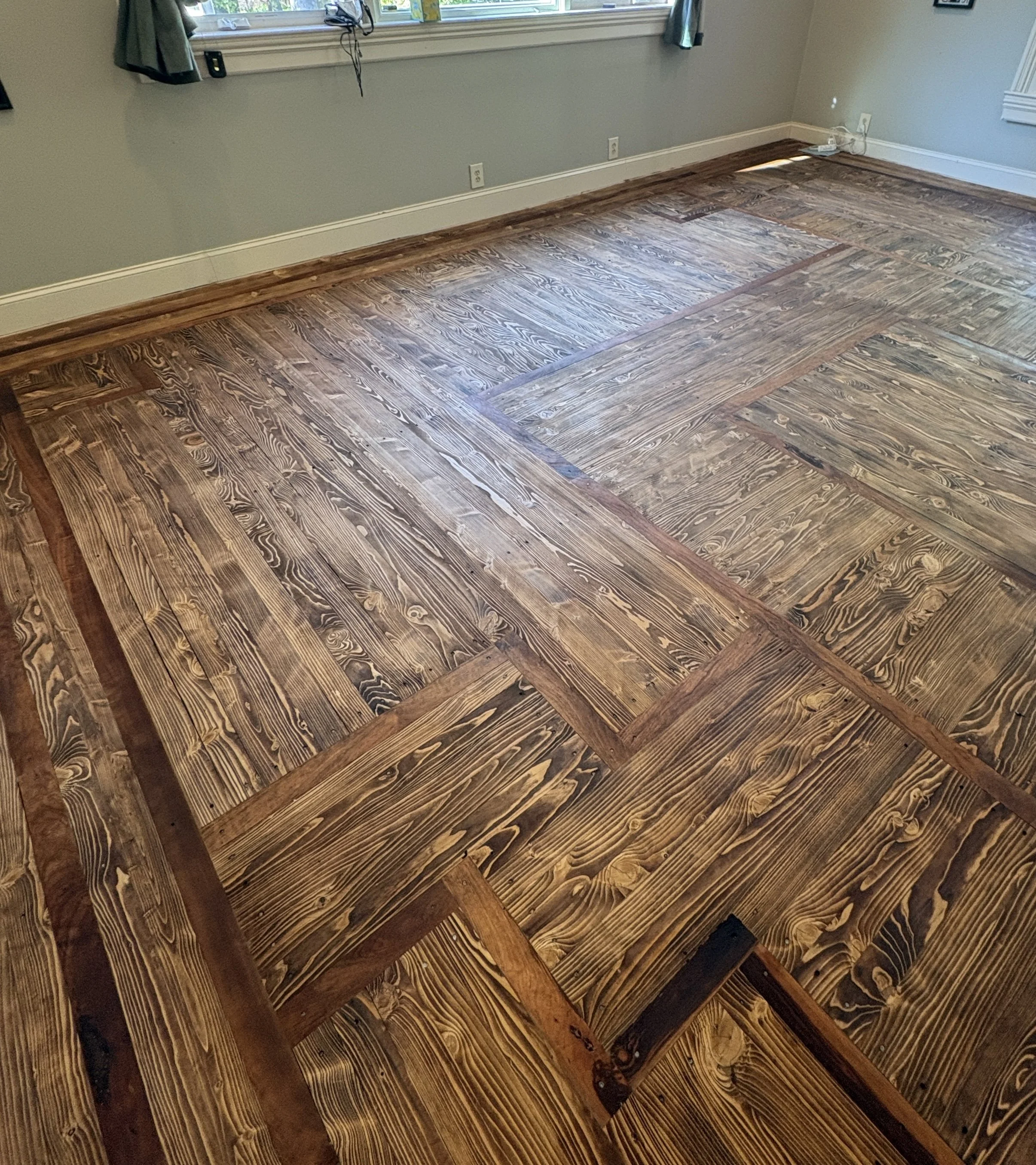 Hemlock and cherry floor