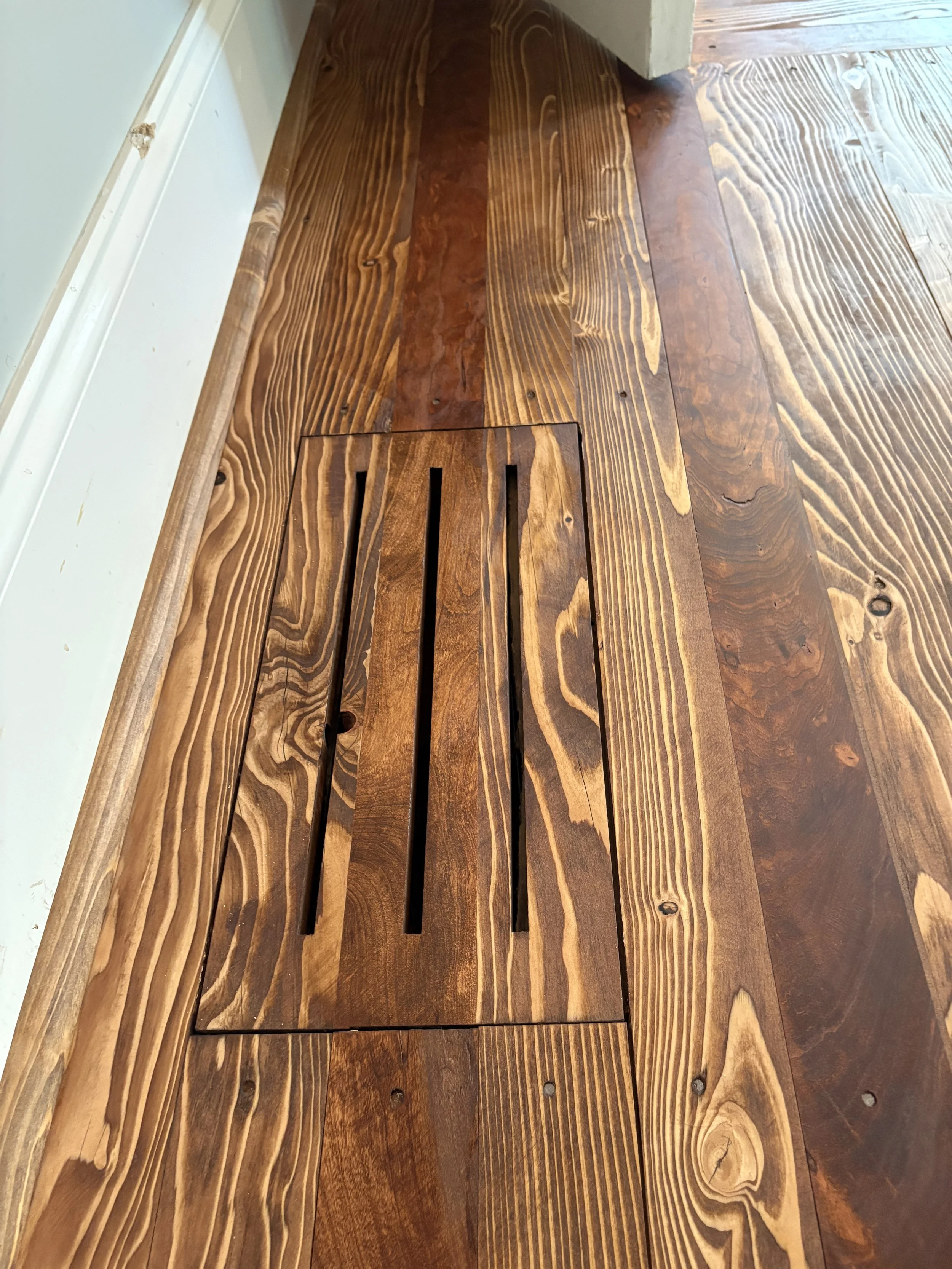 Hemlock and cherry floor