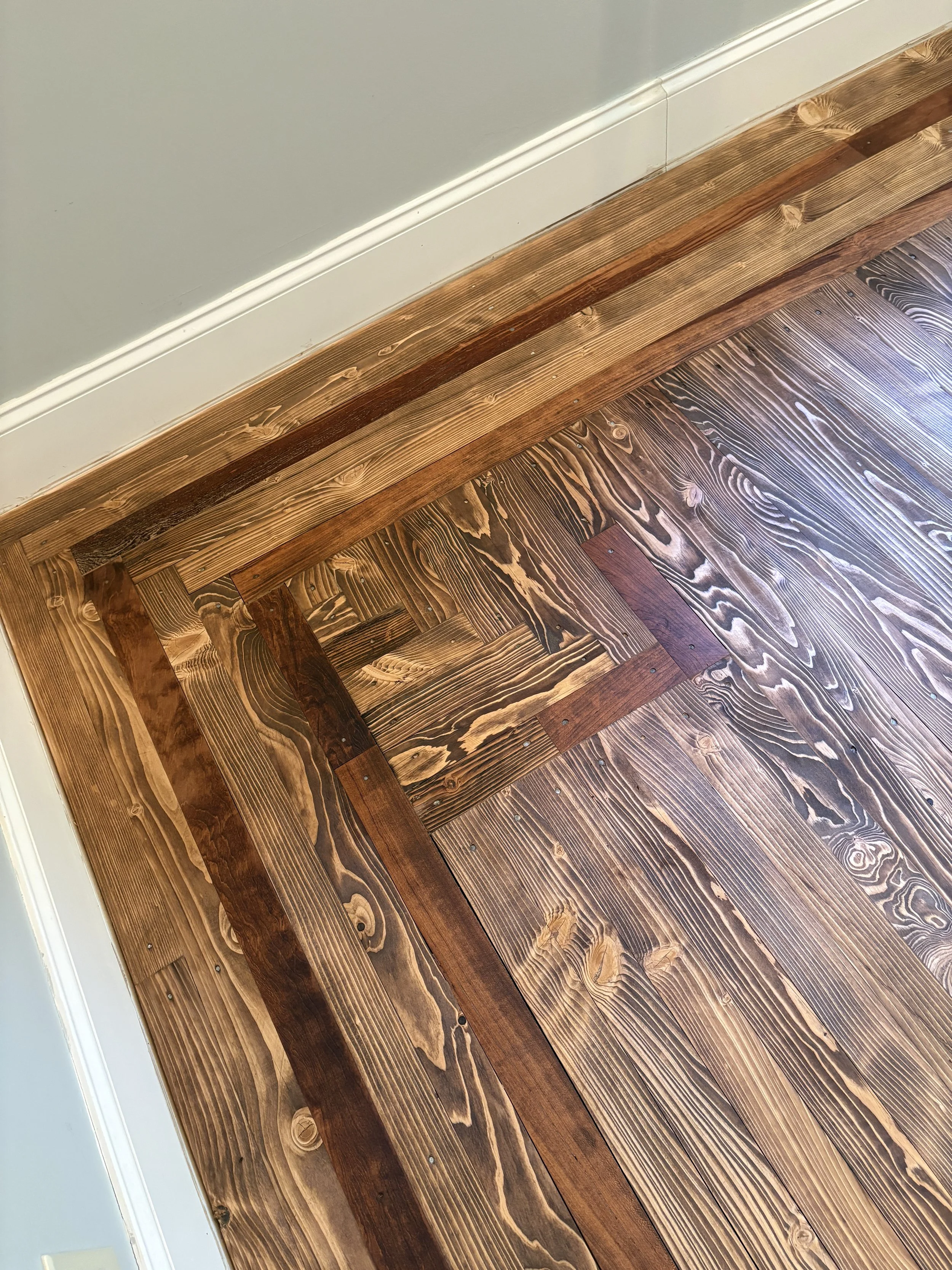 Hemlock and cherry floor