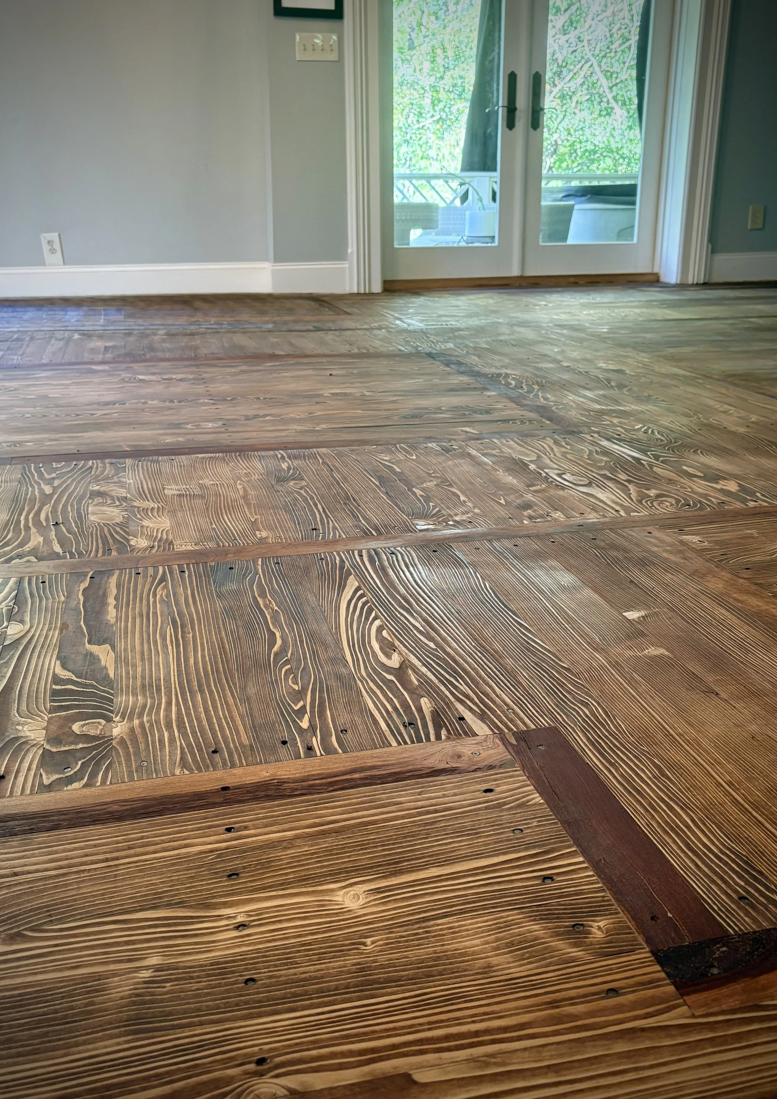 Hemlock and cherry floor