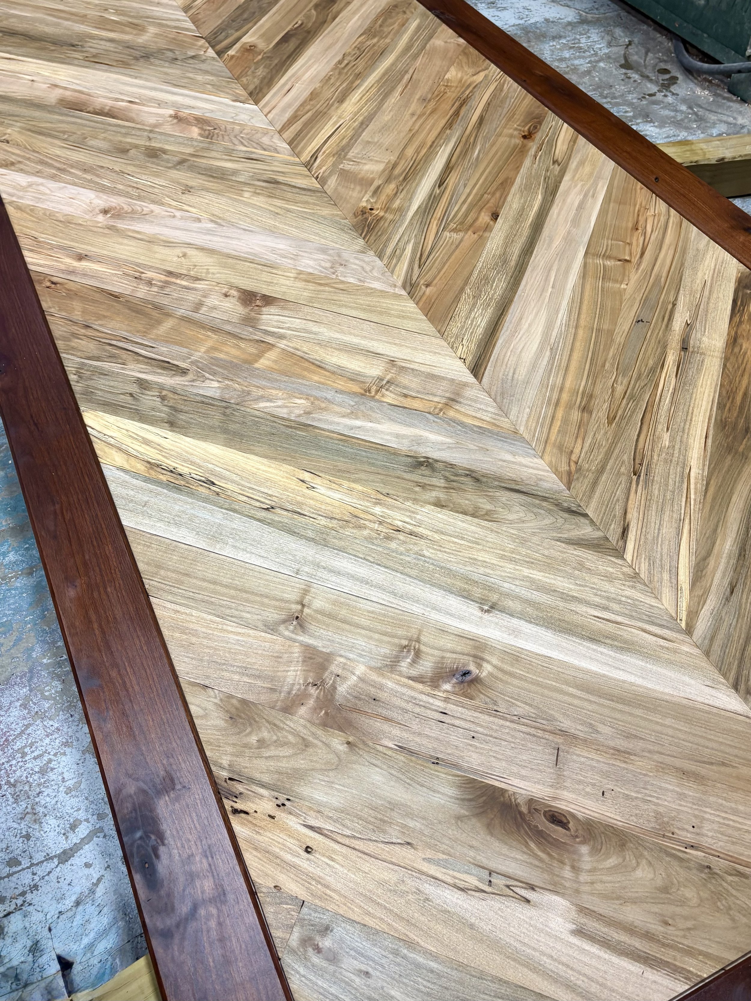 Maple Chevron Barn Door