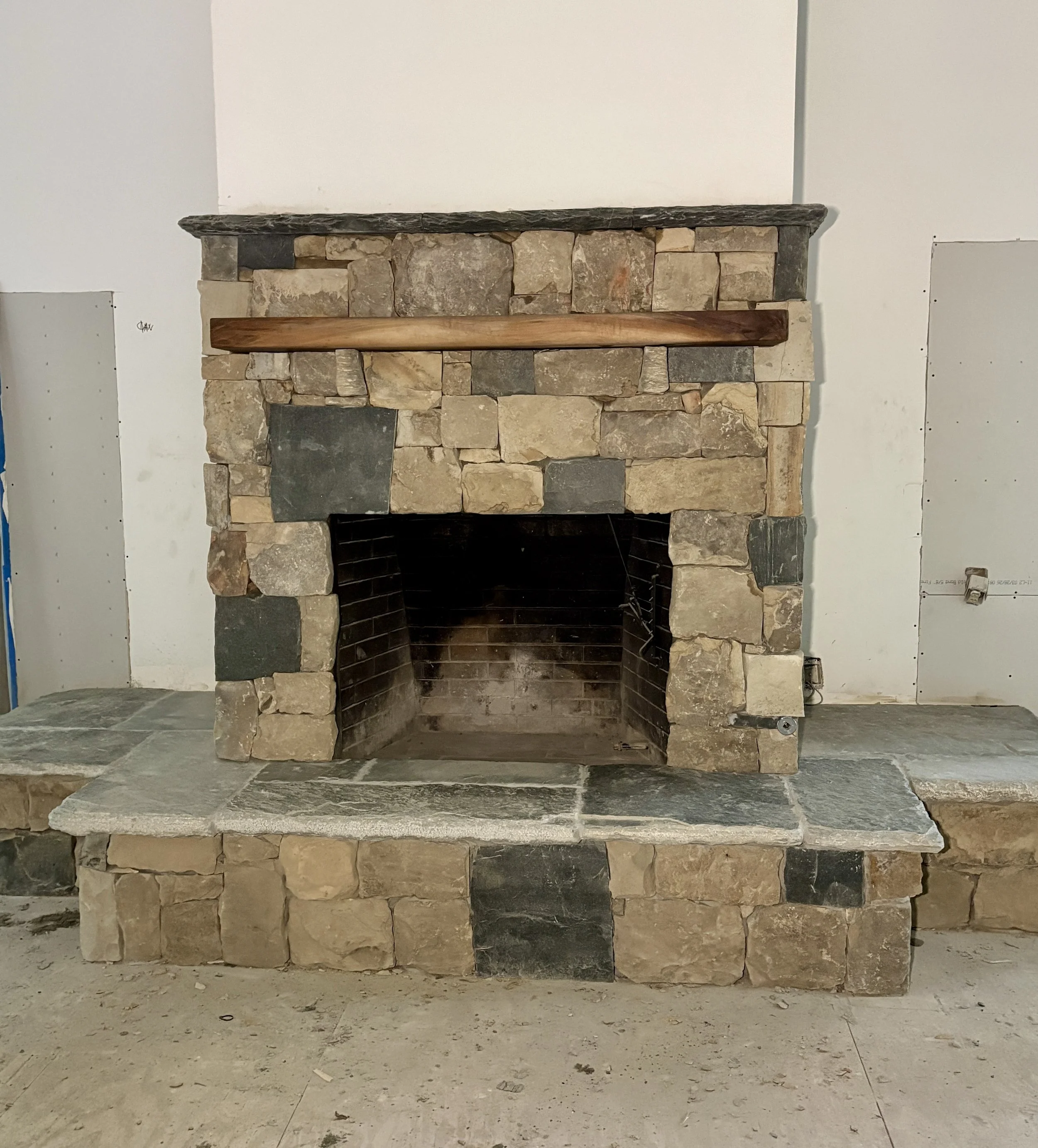 Fireplace completed