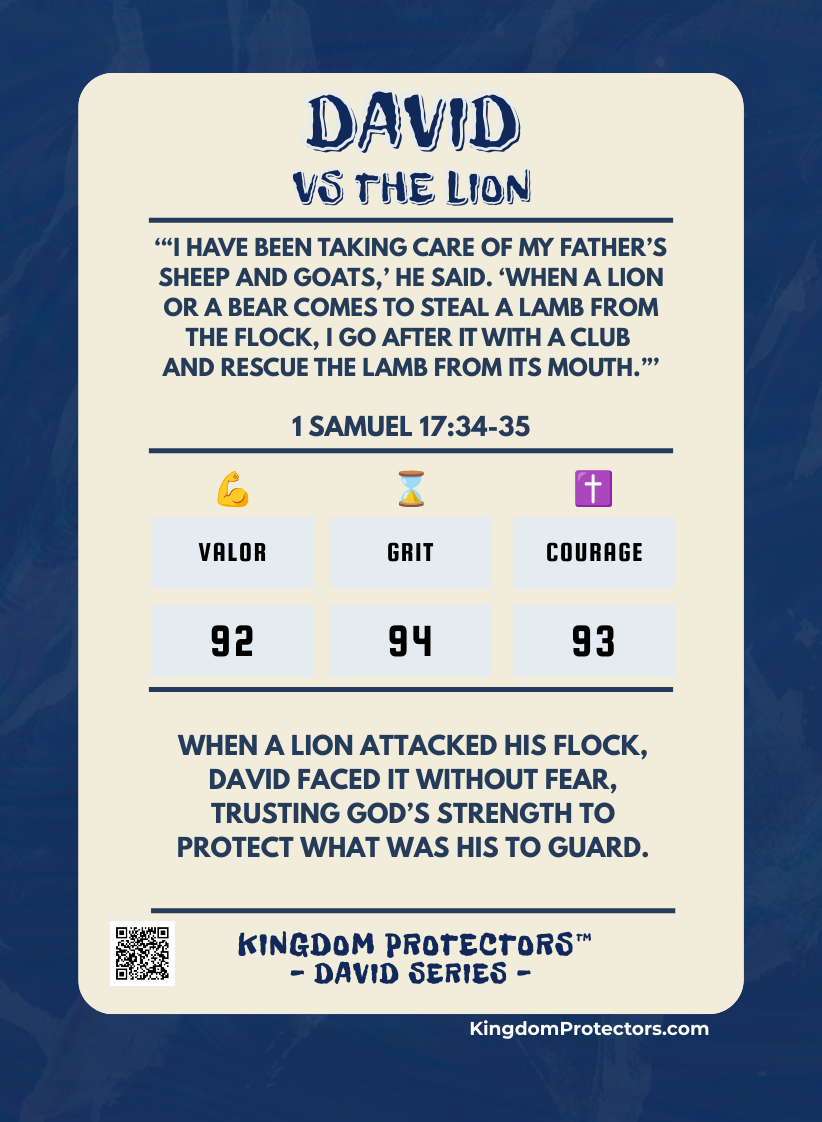 kingdom Protectors Trading Cards - David Series