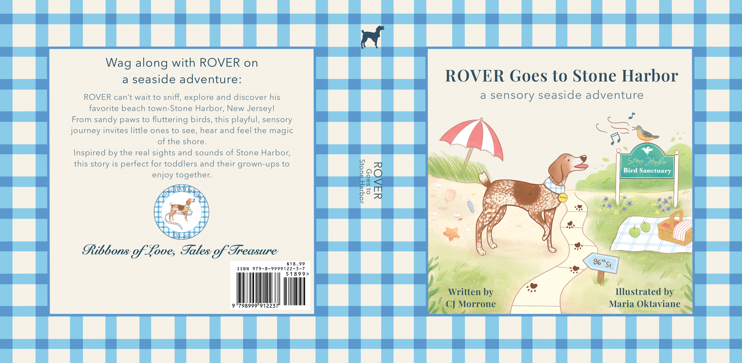 Rover Goes to Stone Harbor children's book cover