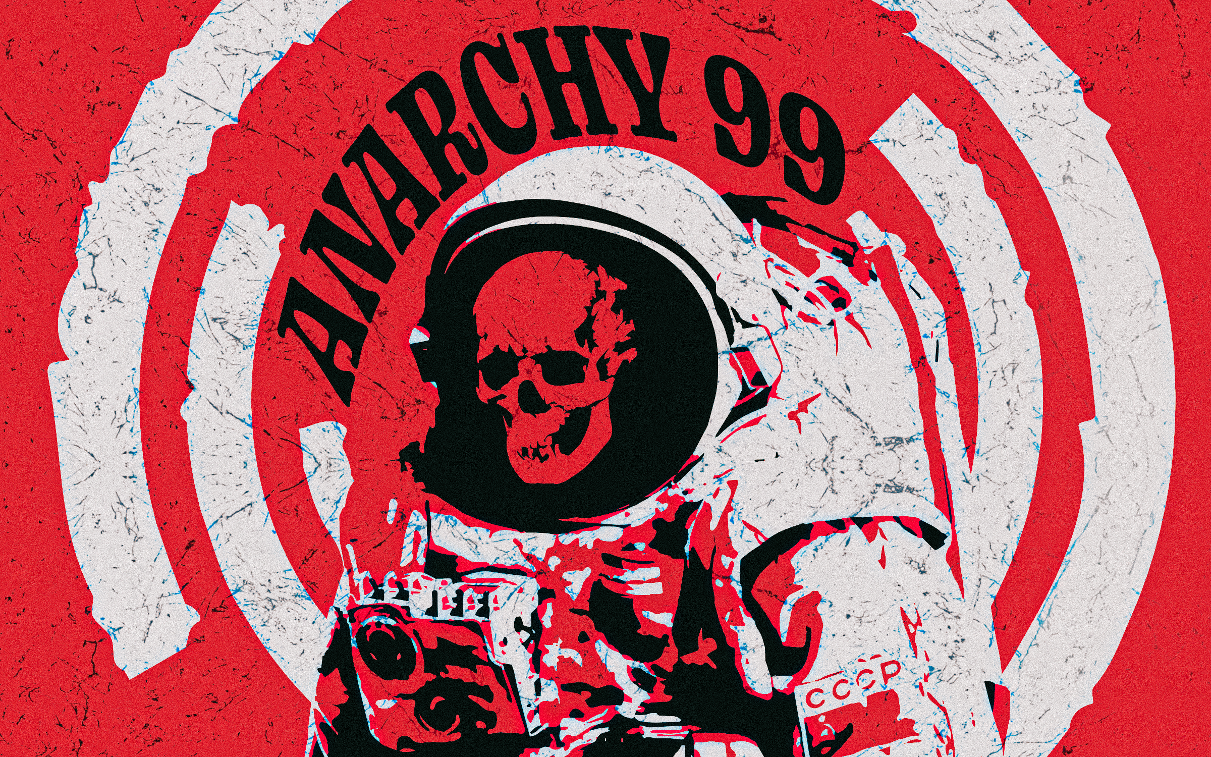 ANARCHY 99
(Unused) This was one of the first two commissions I did for Thomas, who home brews beers. He labeled his cans for fun, and commissioned me to make the artwork. This first one was a reference to something I did not know, and do not rememb