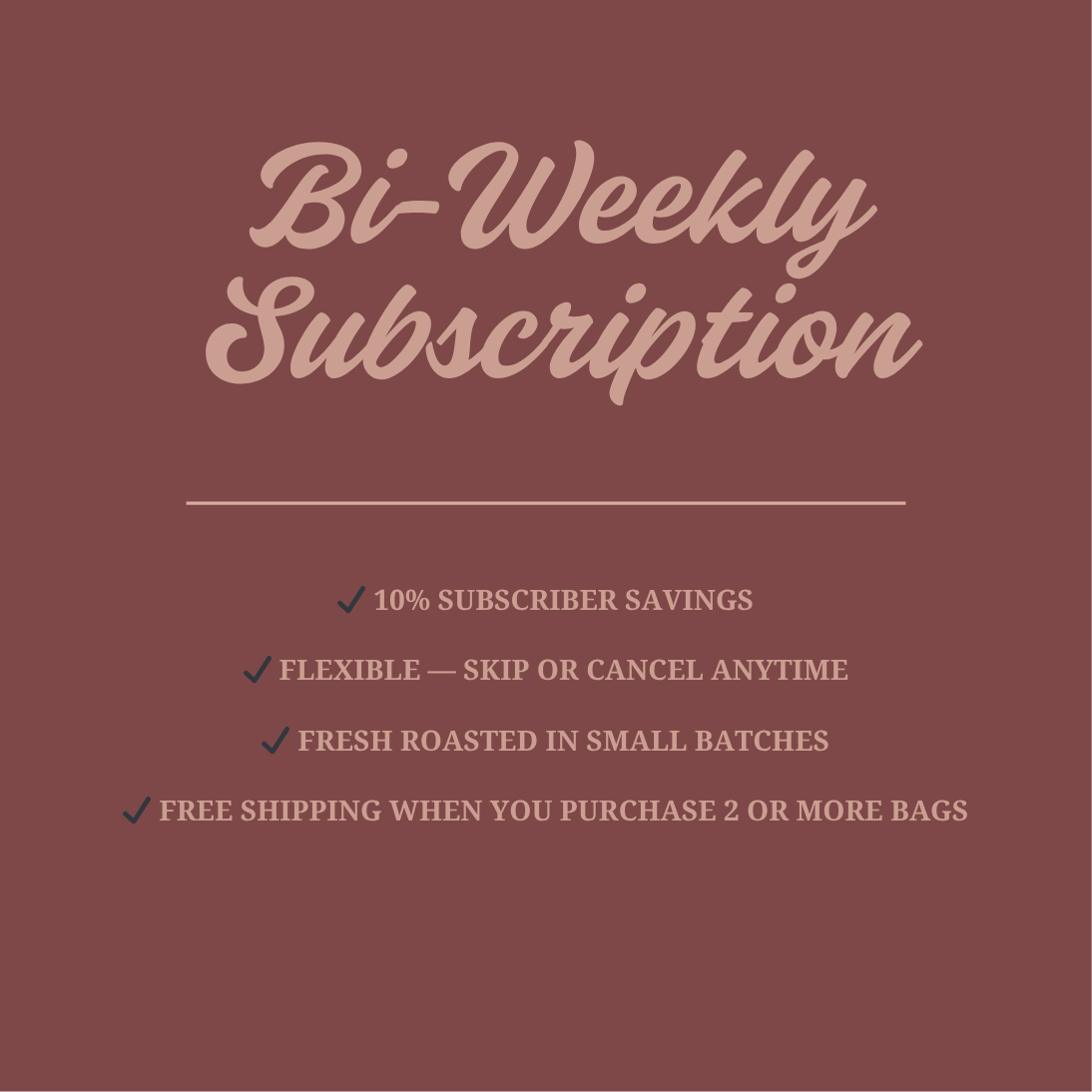 Bi-Weekly Murrmade Coffee Subscription