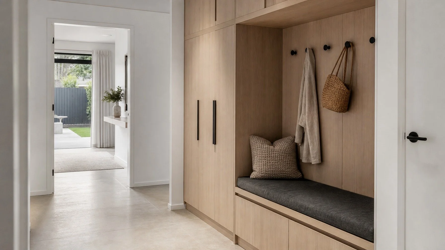 Entryway &amp; Mudroom Design Ideas with Built-In Storage