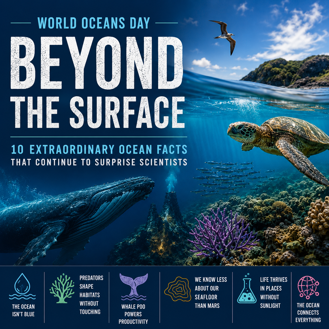 World Oceans Day Beyond the Surface: 10 Ocean Mysteries and Discoveries That Continue to Fascinate Scientists