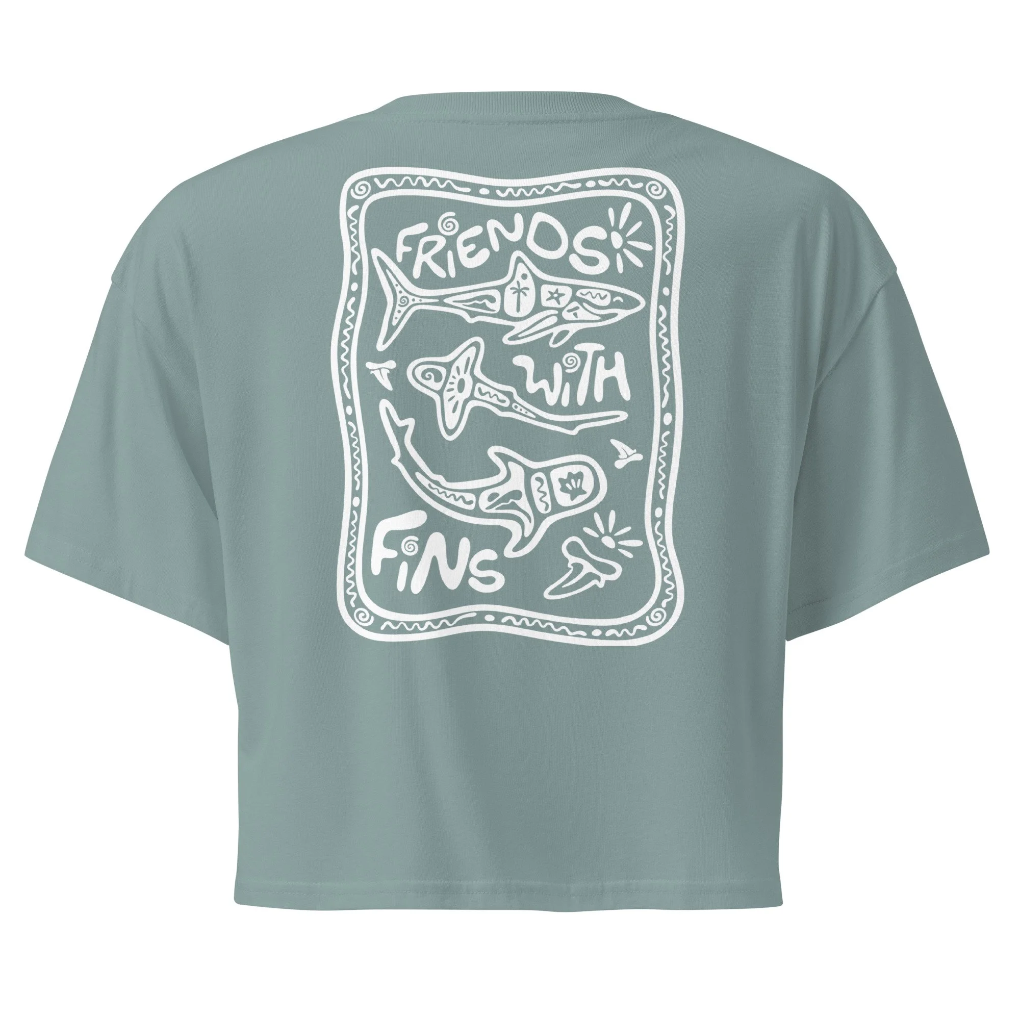 Friends With Fins Crop Tee