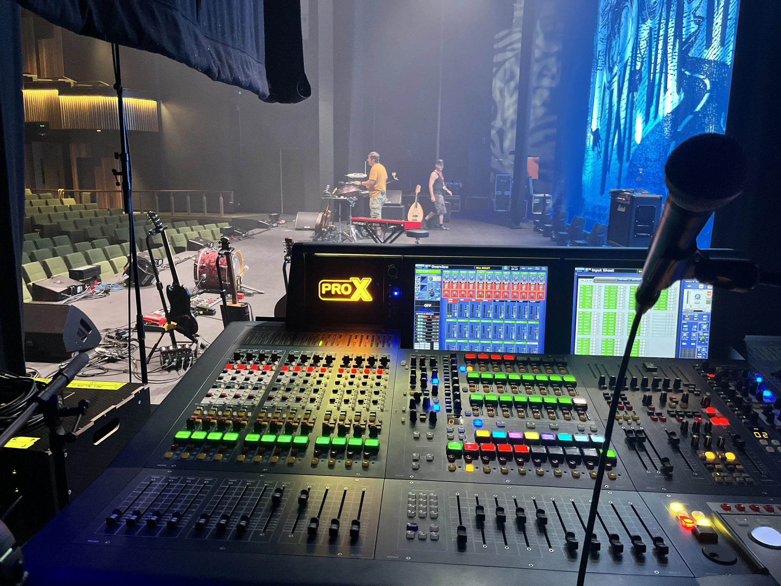 Monitors for Bill Bailey (his channel list included a 'bible' channel)
