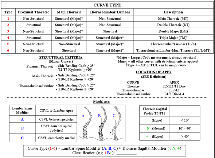 Spinal Deformity Classifications&nbsp;