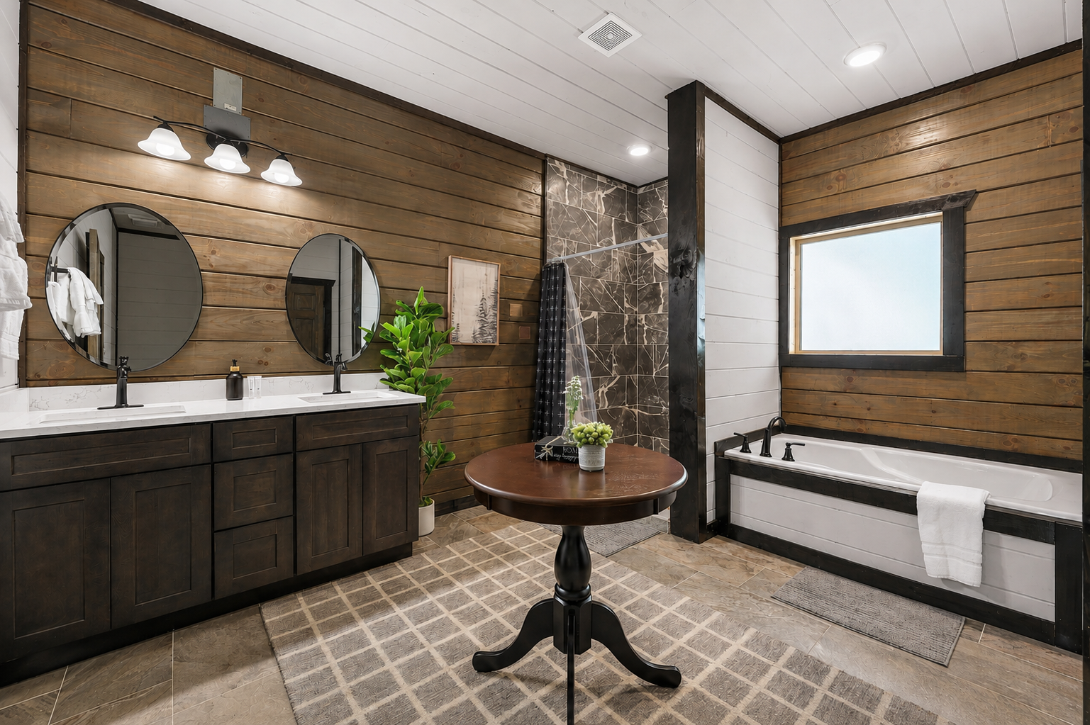 Master Bathroom Smoky Mountain Cabin