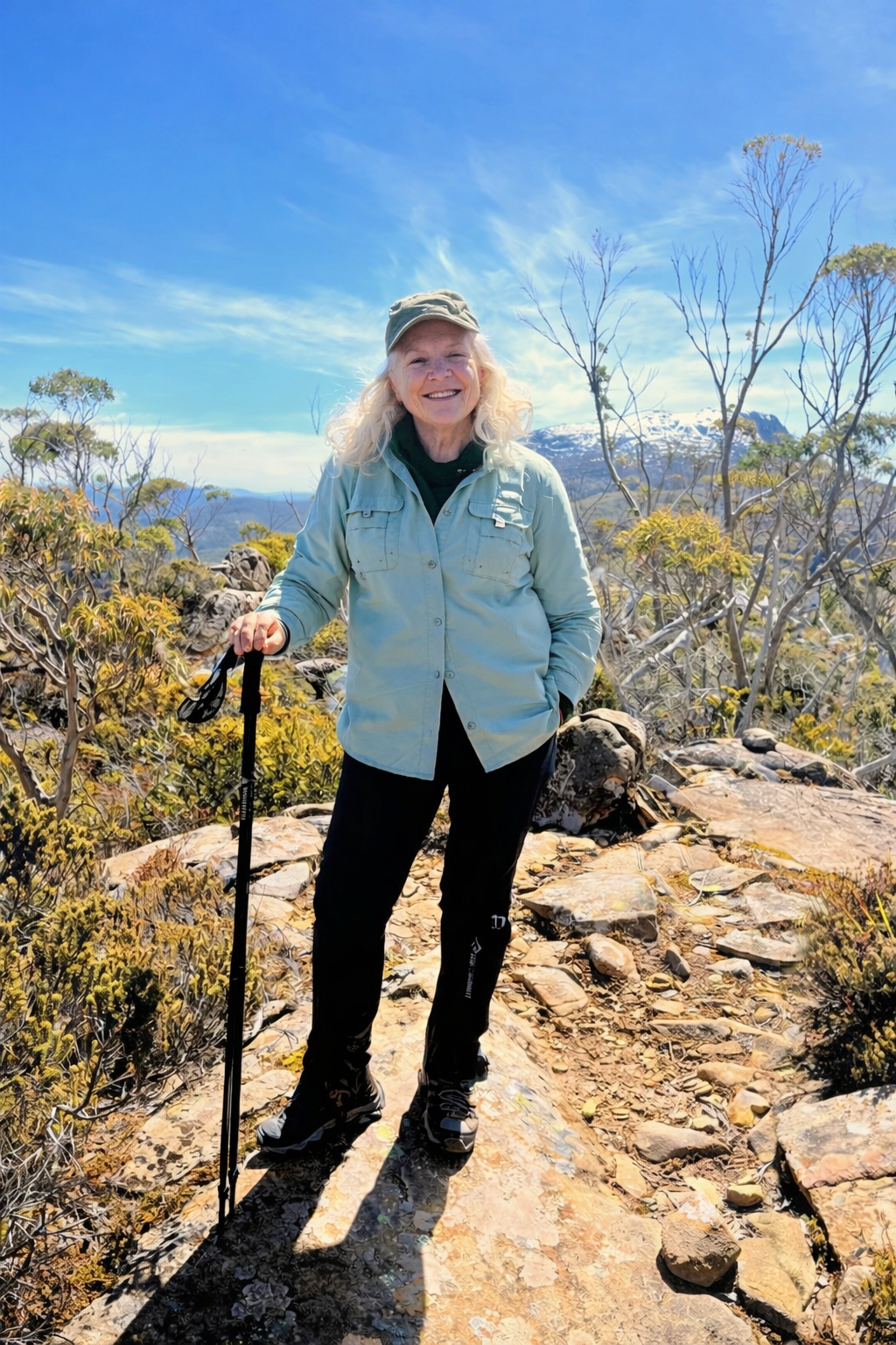 Joanna Wood Counsellor Hiking In Tasmania on the Overland Track