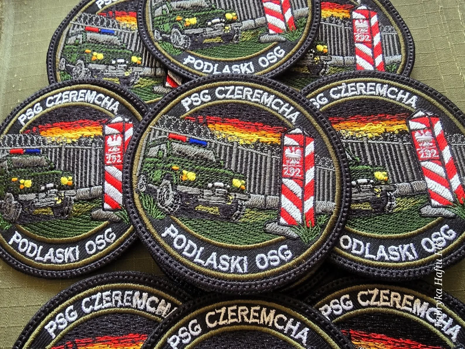 Haftowane naszywki PSG Czeremcha – Podlaski Oddział Straży Granicznej, Fabryka Haftu Ełk