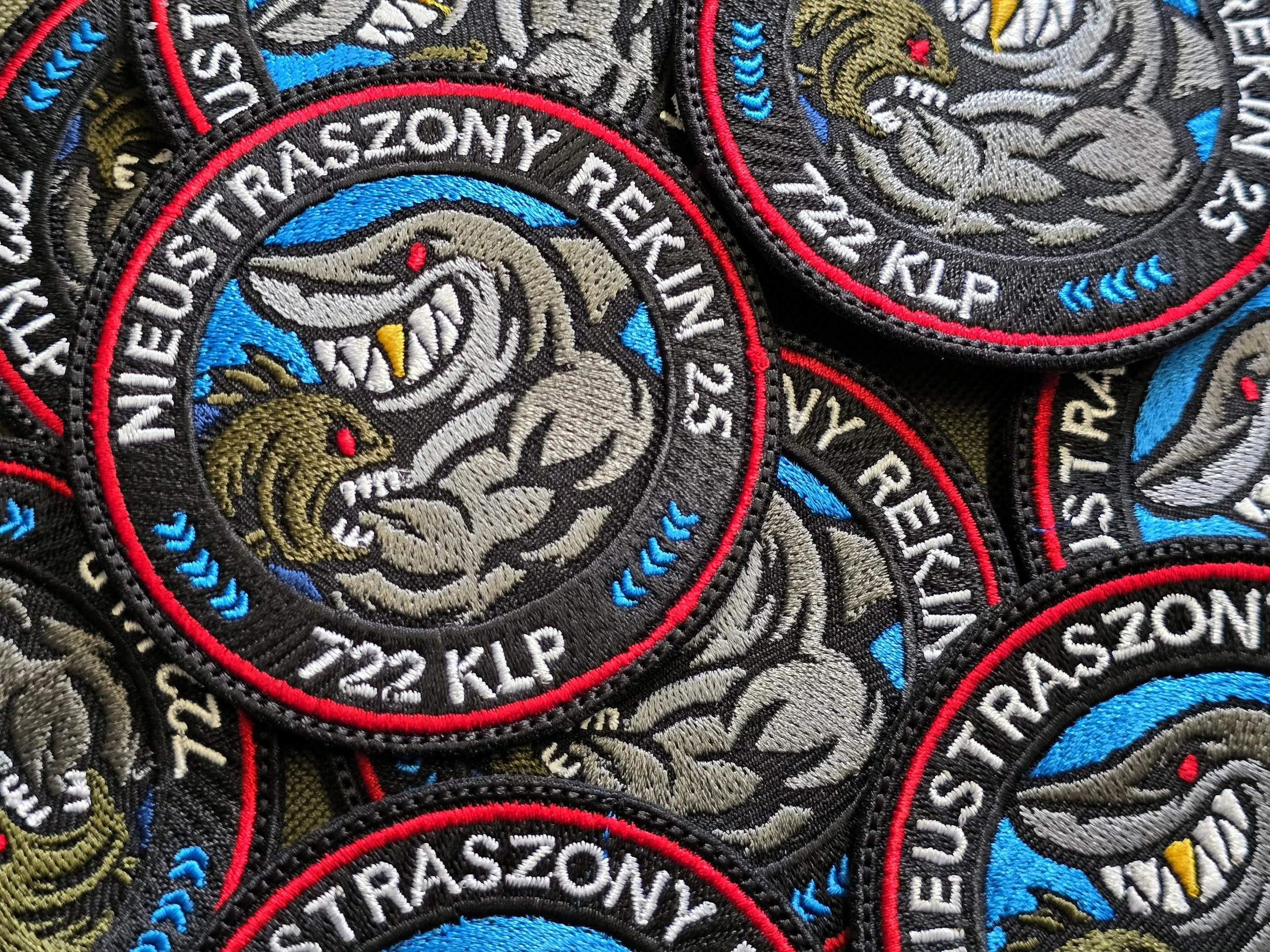 Haftowane naszywki WOT Nieustraszony Rejon 25 – 722 KLP – Fabryka Haftu Ełk