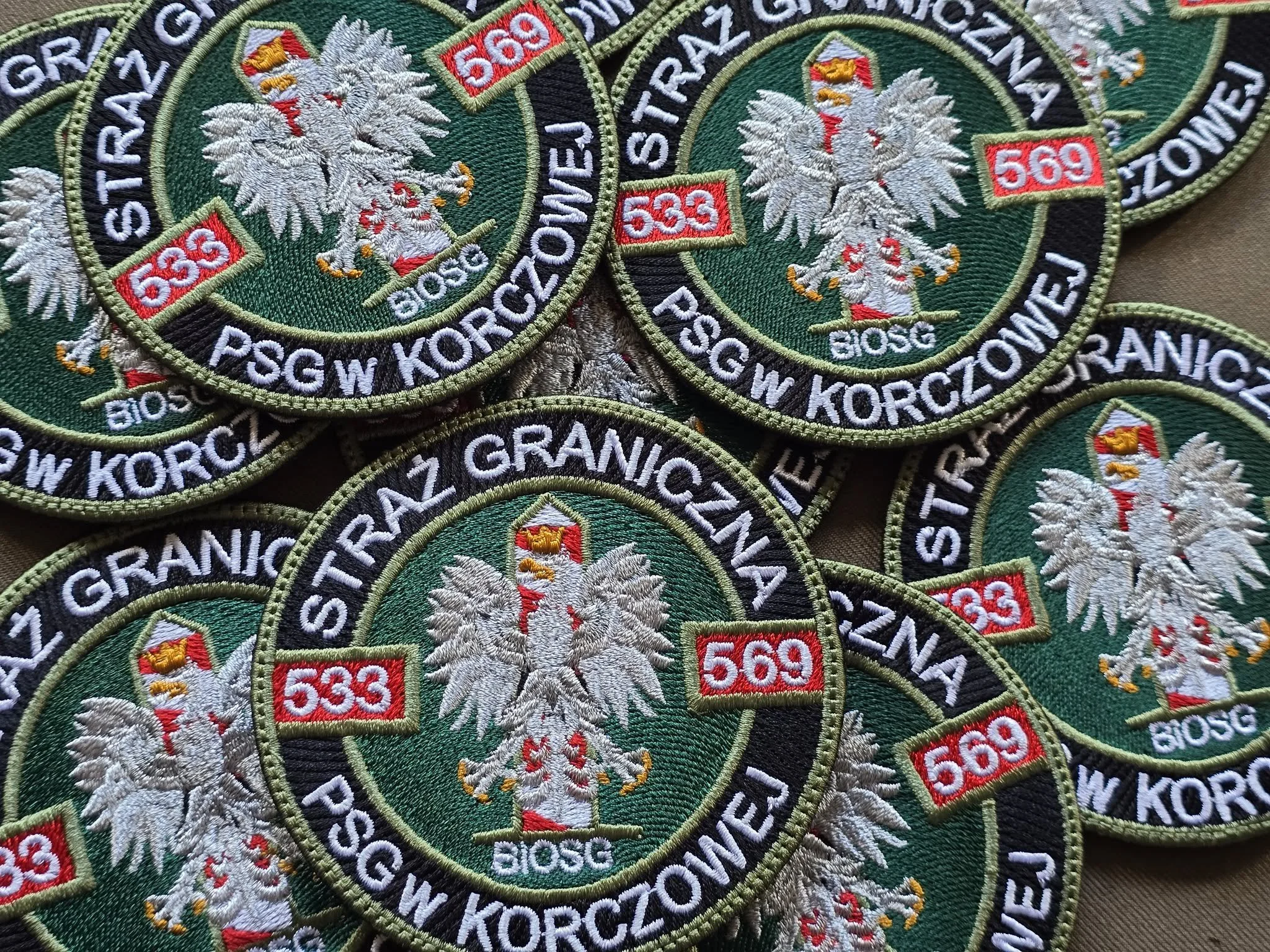 Haftowane naszywki PSG Korczowa – Bieszczadzki Oddział Straży Granicznej, Fabryka Haftu Ełk