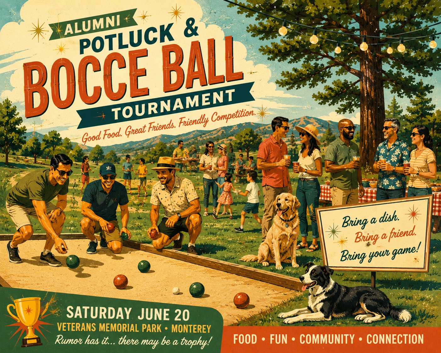 Hello Summer Potluck (and Bocce Ball Tournament!)&nbsp;