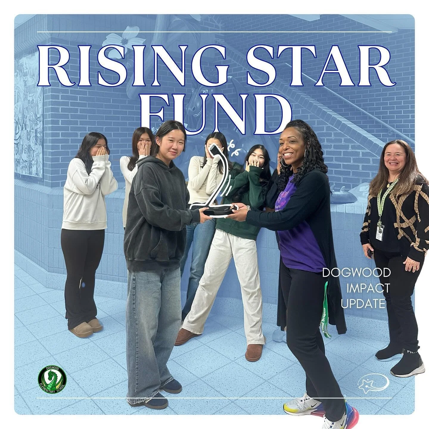 UPDATE!! We raised more funds for Dogwood ES 🎉🎉🎉 Thank you to everyone who contributed!! 

There&rsquo;s more to come&hellip;😉

#risingstarfund #dogwoodelementaryschool #nonprofit #dmv