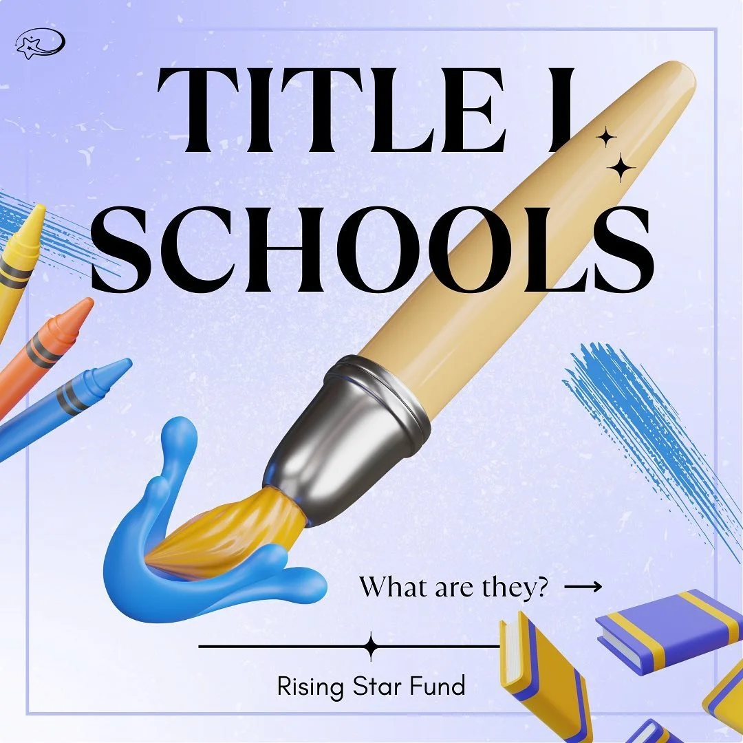 What are Title I Schools 🤔💭? They&rsquo;re schools with low-income families that get funding from the national Title I program! AND we&rsquo;re partnering with TWO Title I schools: Dogwood and Garfield Elementary School. 

Help us raise money for D