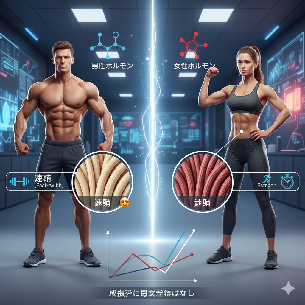 筋肉をつけるのに男女で差は有るの？