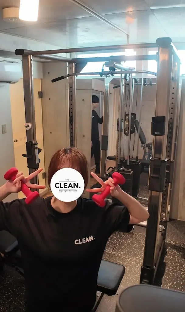 日吉のパーソナルジムCLEAN.に通うお客様のリアルな感想。代表山際とのマンツーマン指導で目標を達成した喜びの声。