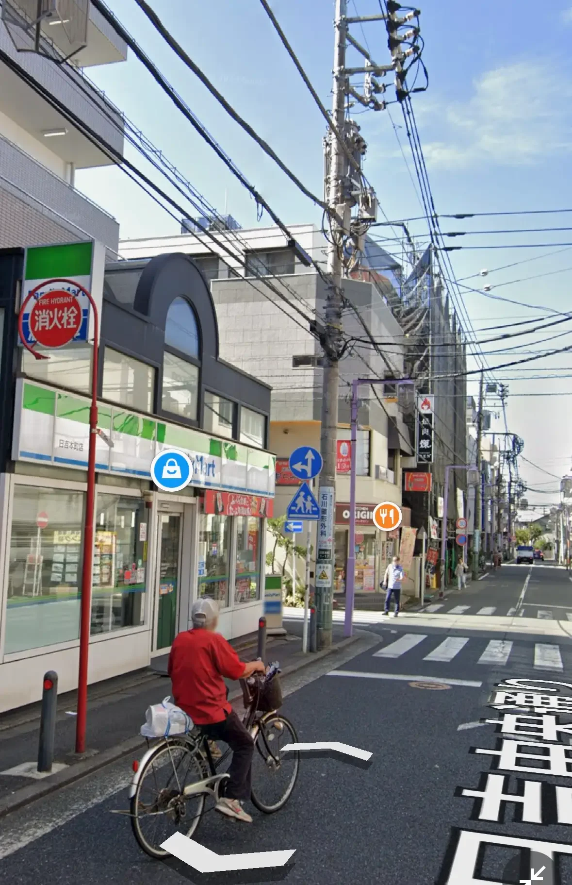 日吉駅徒歩3分のパーソナルジムCLEAN.アクセスマップ。日吉駅西口（中央通り）からの分かりやすいルート案内。