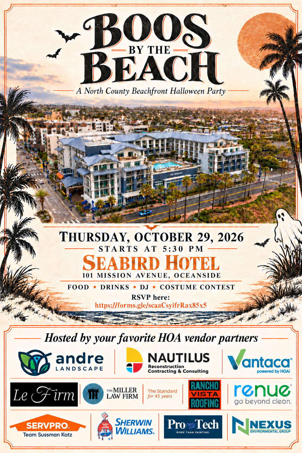 Boos by the Beach: A North County Beachfront Halloween Party