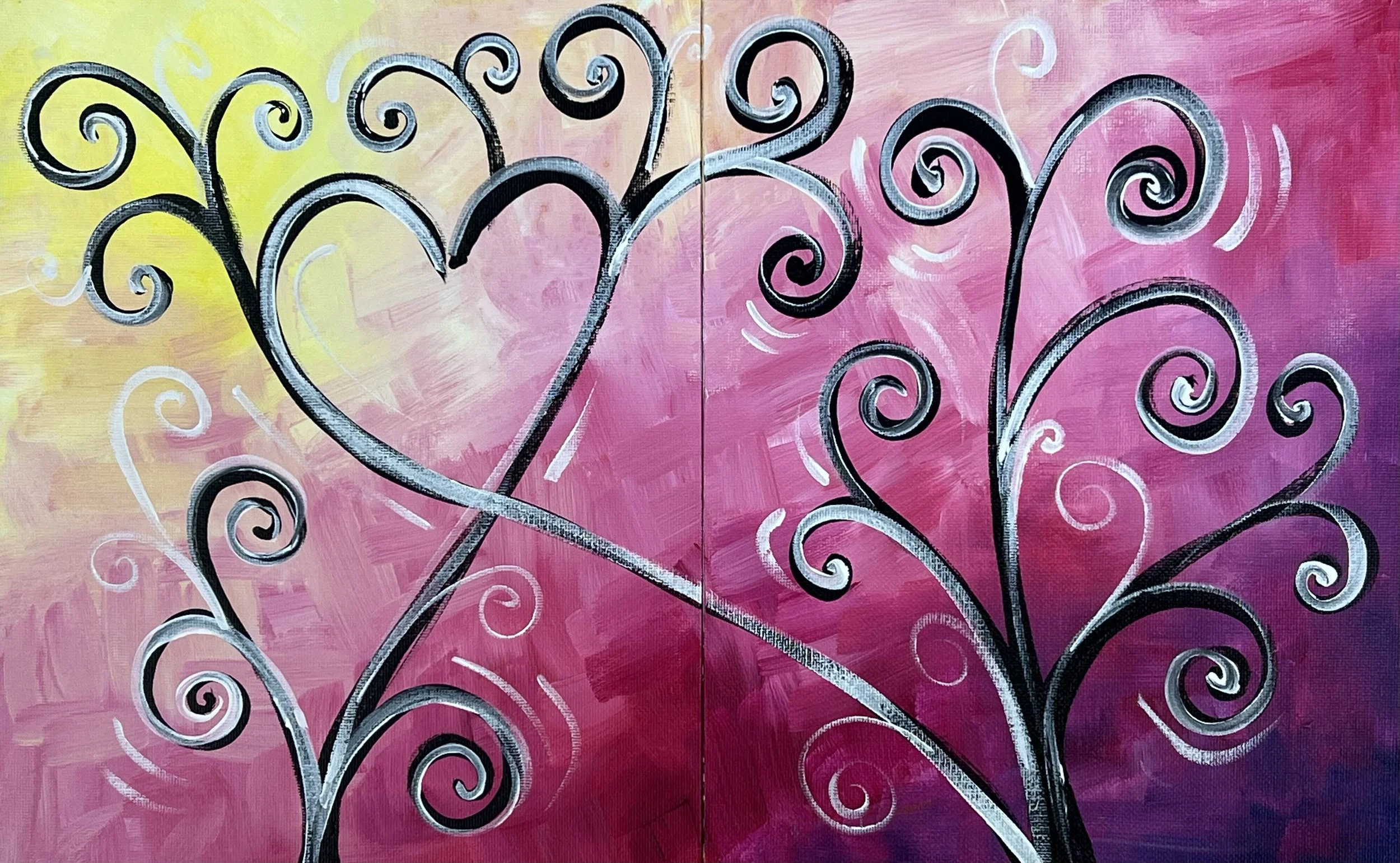 Funky Love Tree Doubles Tutorial