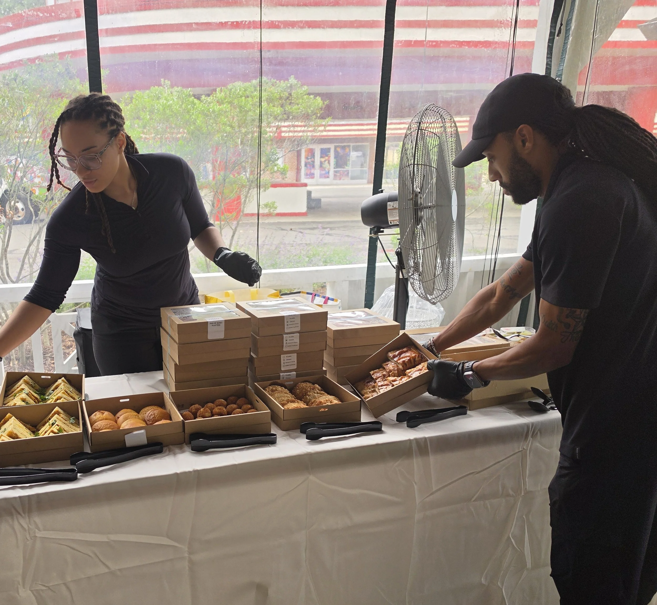 Image of Wedding Clean Up crew handling diy catering