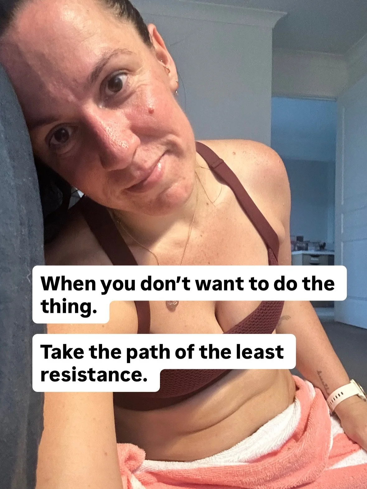 The work never stops. 

But you stop letting the waves destroy everything you&rsquo;ve been working towards when you feel &ldquo;good.&rdquo; 

Accepting all parts of myself, the dark days, the bright days, and not shaming myself for being, well, me,