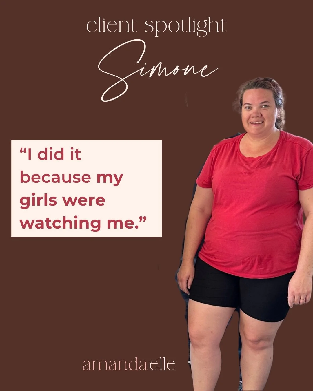 Day 11 is SIMONE!

Simone joined 7 months ago and had NEVER DONE ANYTHING LIKE THIS BEFORE.

She was a brand newbie.  She was so worried.  Andddd SHE DRIVES 40 minutes ONE WAY! Like WTAF??? 

But she loves it.  She thrives in this space.  She wanted 