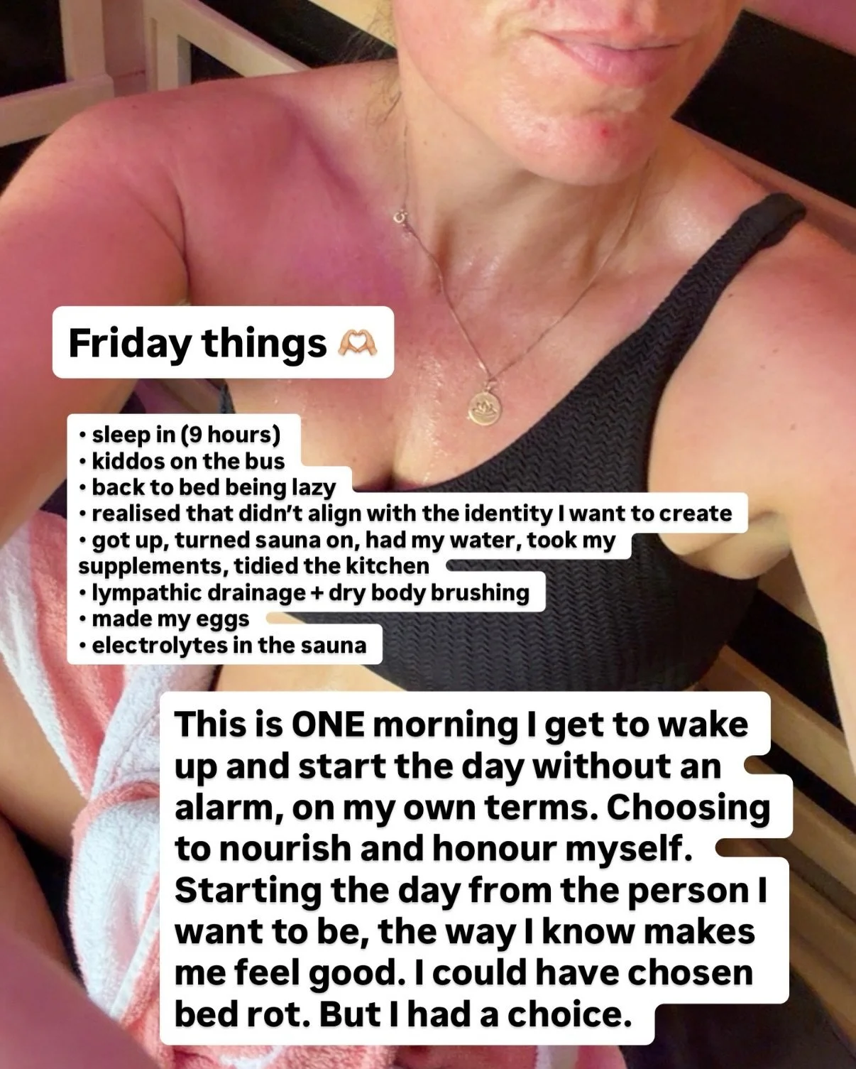 Earlier this week. I made a choice.

A bold, audacious, risky, scary AF choice. One that I still couldn&rsquo;t admit out loud to some people. 

Because of MY stories.

A choice that reflected an identity of who I want to be. Even if it feels stretch