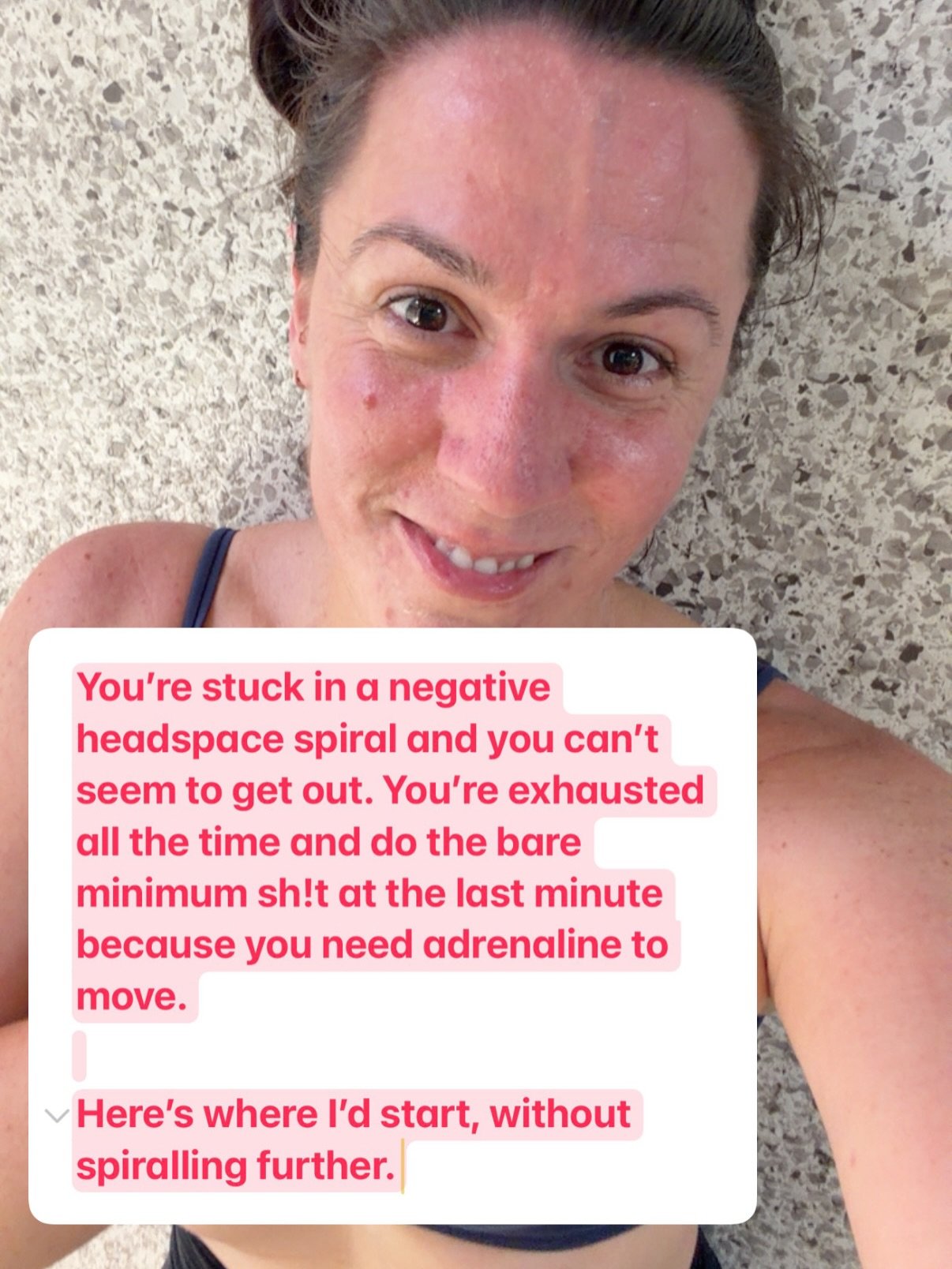 From ya gal who&rsquo;s seen all the spirals and wondered if this is just how I&rsquo;ll be for the rest of my life. It gets easier when you stop fighting the parts of yourself that you seem to hate so freaking much. 

Here&rsquo;s some things to get