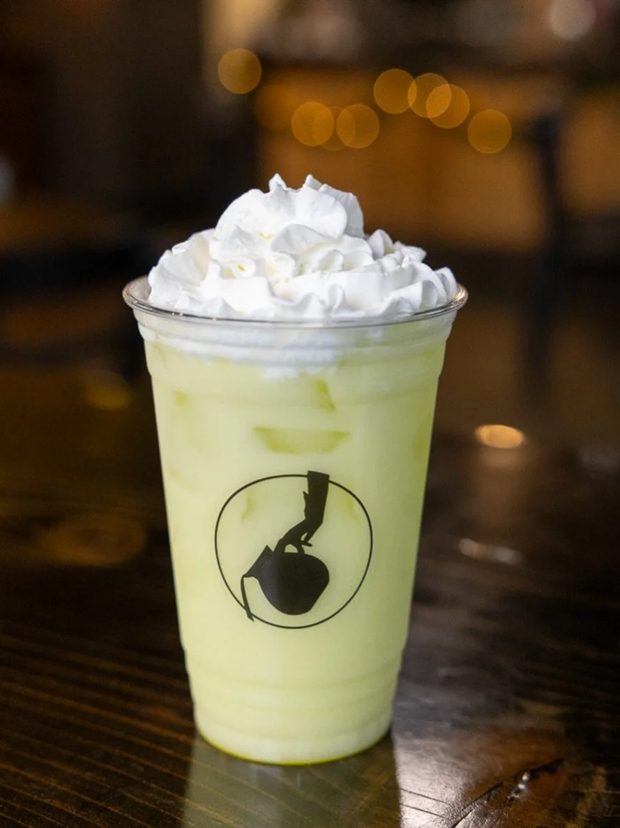 Red Bull is here! &ldquo;green JEAN&rdquo; is a coconut Red Bull spritzer with yuzu pineapple and cream + whip cream. Only comes in 20oz because you&rsquo;re going to love it that much! Come grab the green goodness!