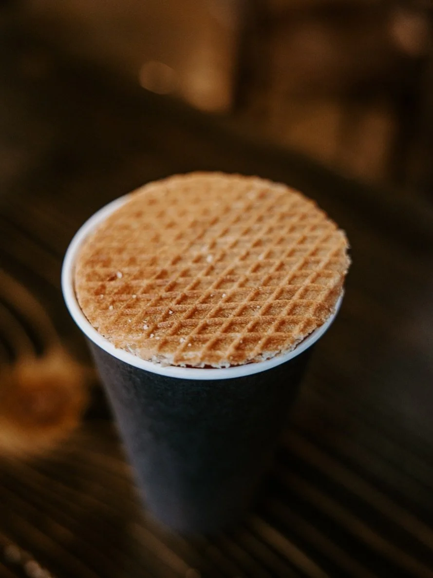 Ever put a stroopwafel over a hot coffee? It warms the caramel up and becomes a soft yummy treat! Highly suggested. ☕️ (we even have gluten free!)