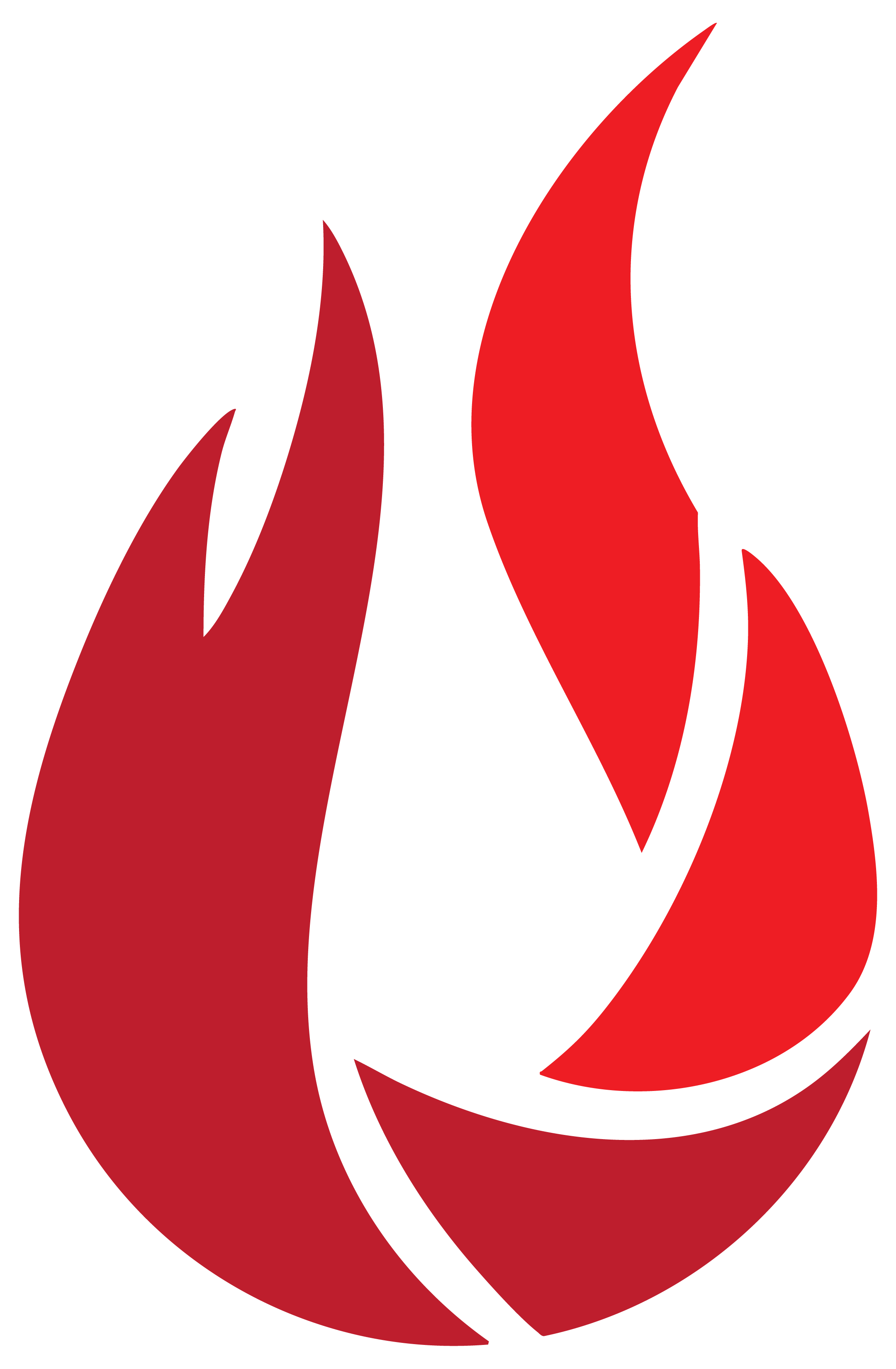 Odin Vedlikehold logosymbol - rød flammeikon.